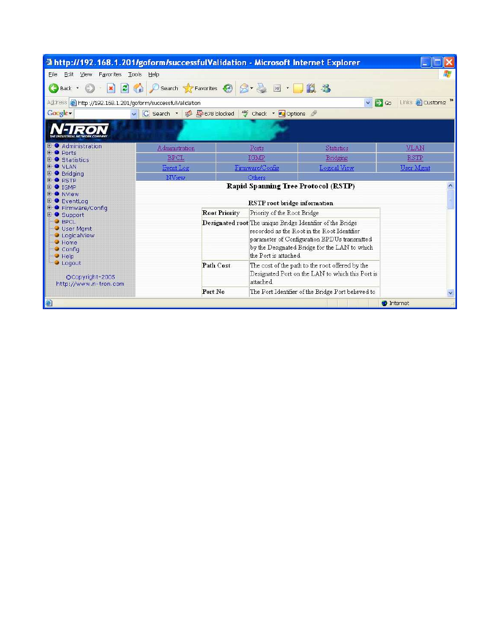 Help – rstp | N-Tron 9000 Series User Manual | Page 81 / 138