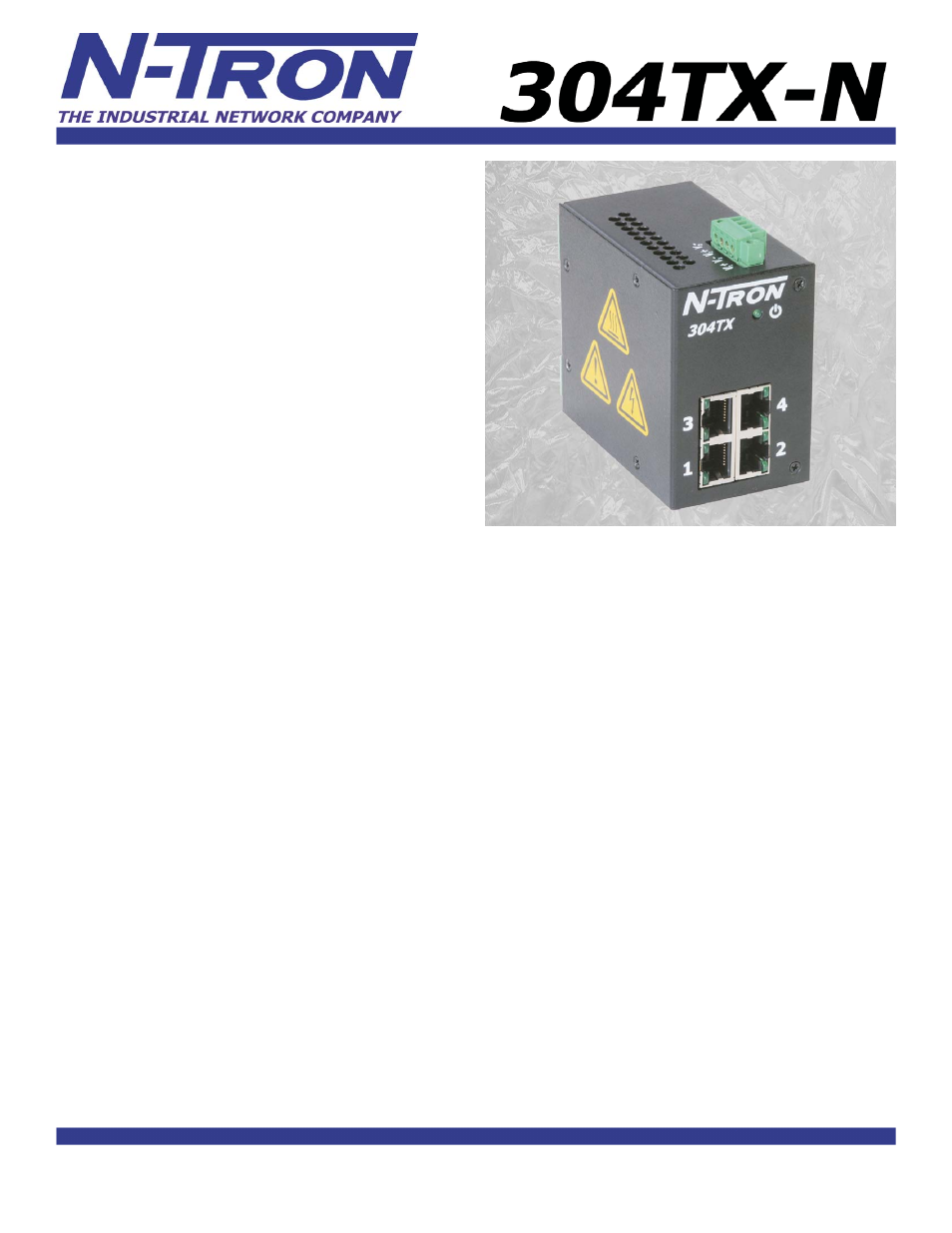 N-Tron 304TX-N User Manual | 2 pages