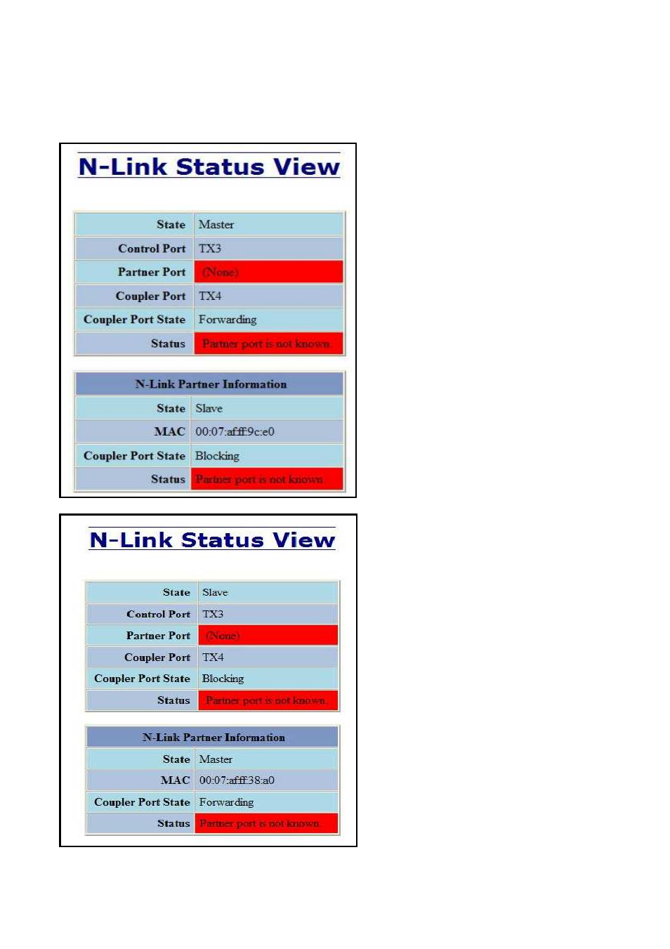 N-link – status, continued | N-Tron 710FX2 User Manual | Page 107 / 170