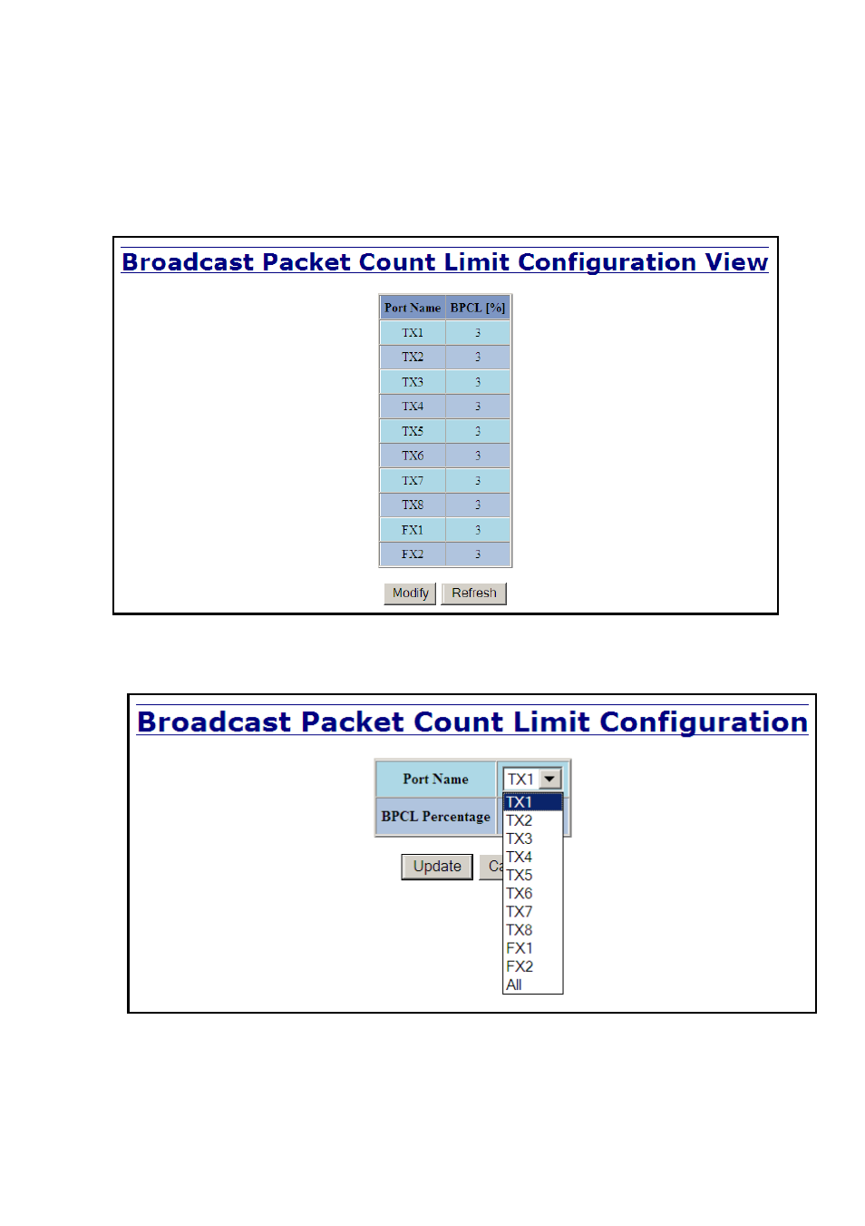 Rate limiting – broadcast rate limit configuration | N-Tron 710FX2 User Manual | Page 113 / 170