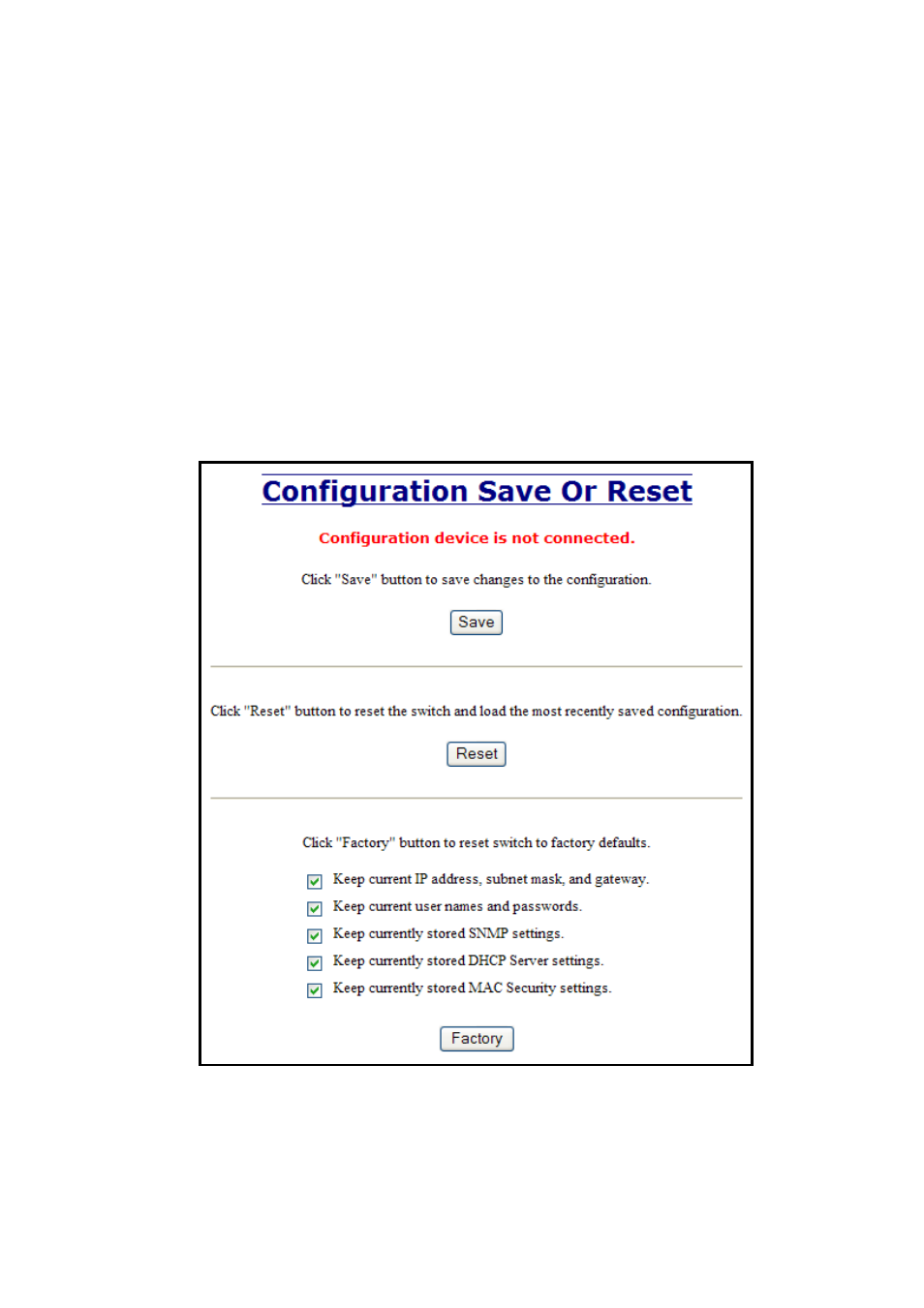 Configuration – save or reset | N-Tron 710FX2 User Manual | Page 118 / 170