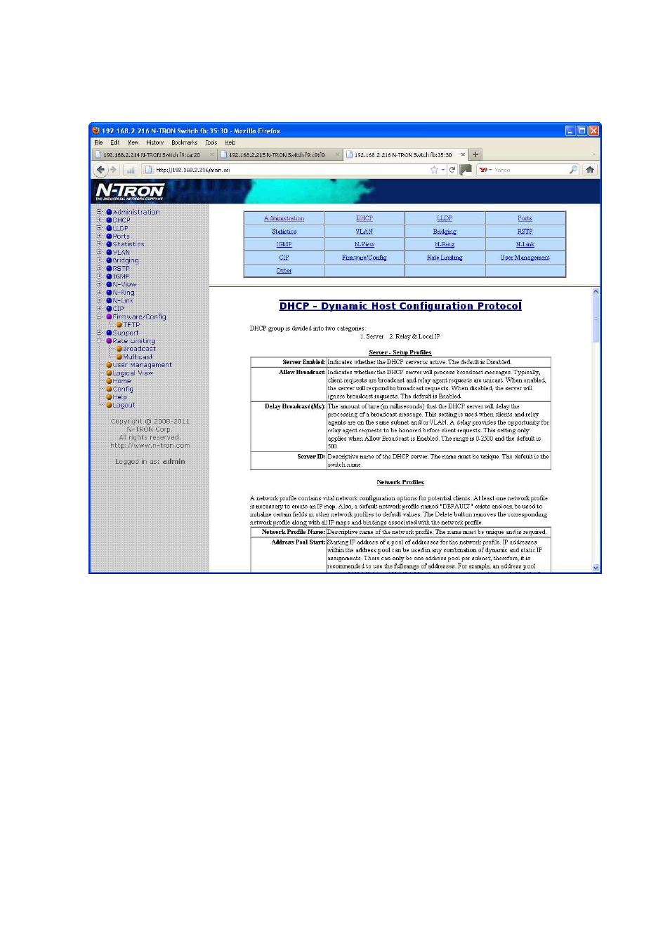 Help – dhcp | N-Tron 710FX2 User Manual | Page 122 / 170