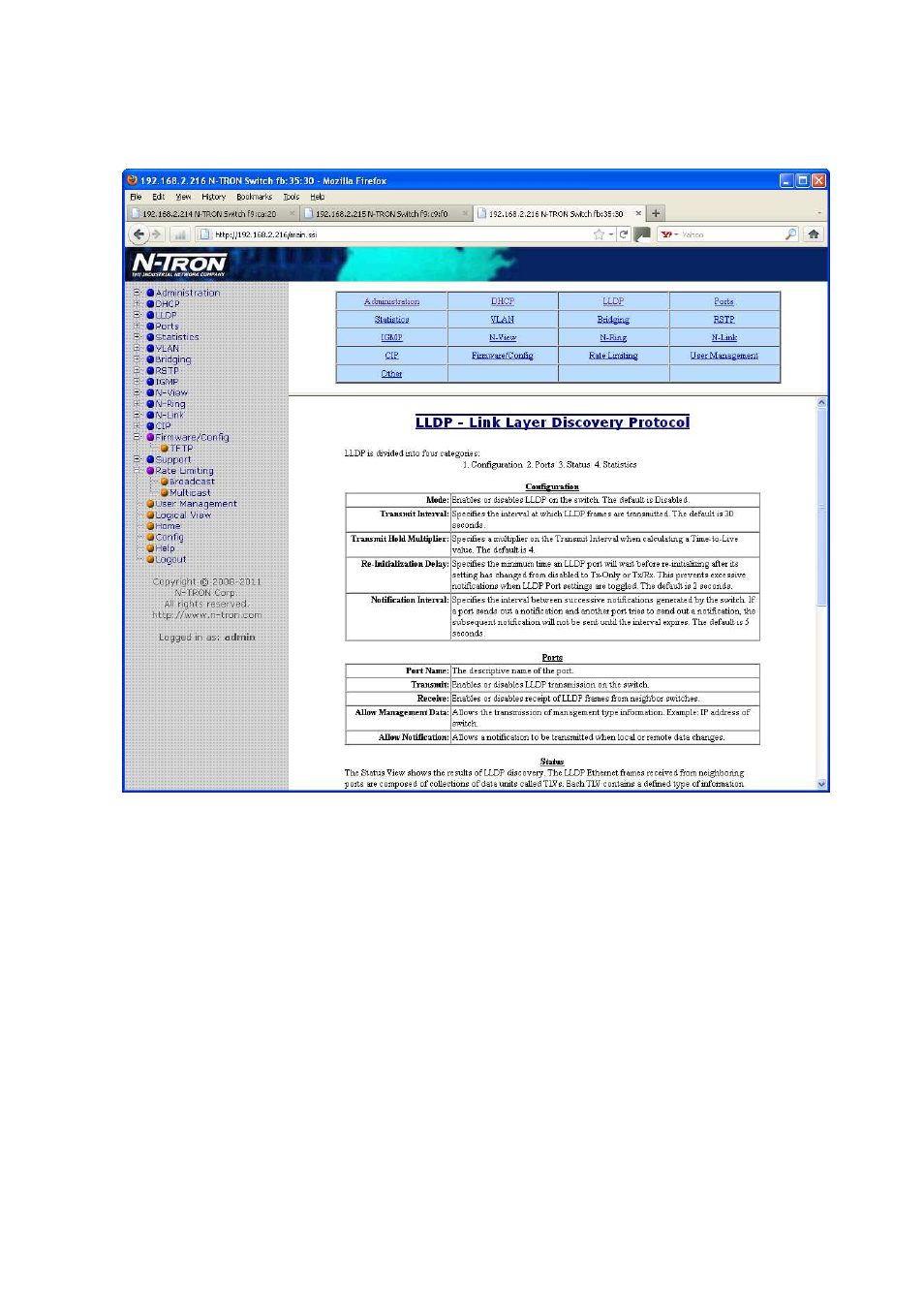 Help – lldp | N-Tron 710FX2 User Manual | Page 123 / 170