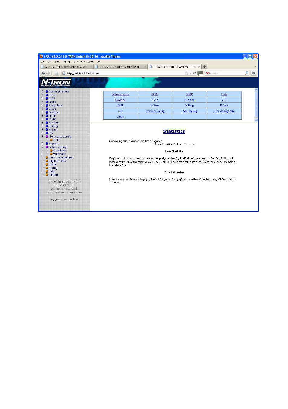 Help – statistics | N-Tron 710FX2 User Manual | Page 125 / 170