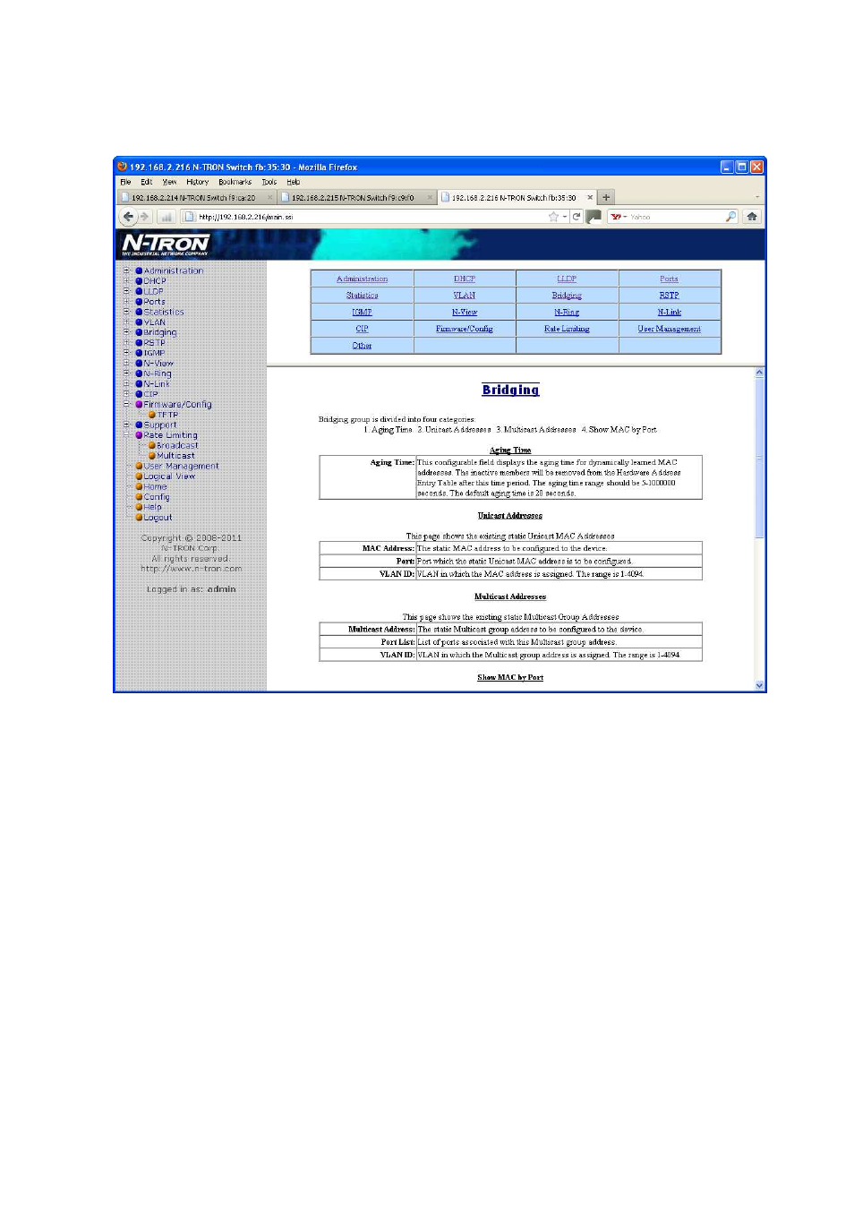 Help – bridging | N-Tron 710FX2 User Manual | Page 127 / 170