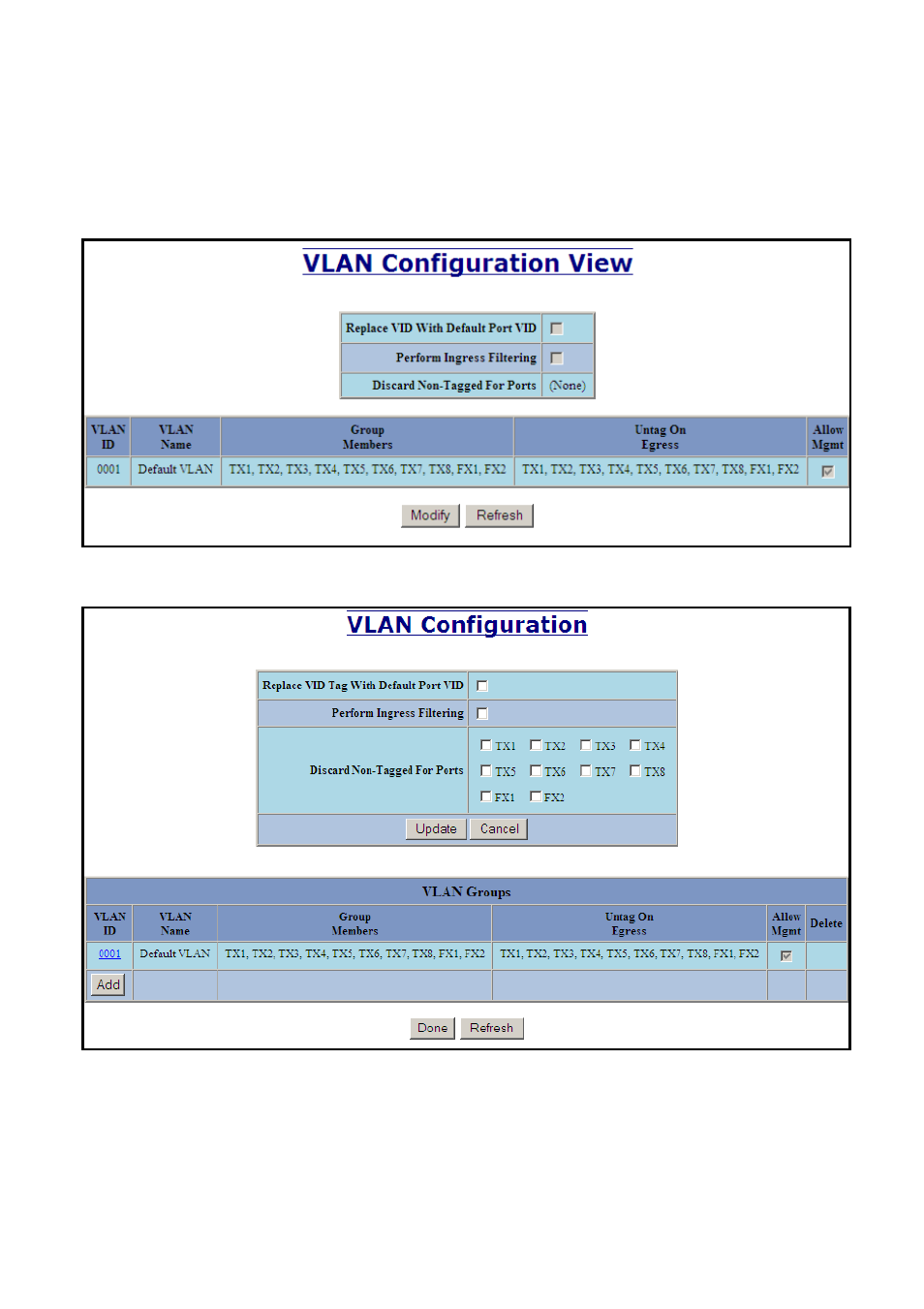Vlan addition and deletion example | N-Tron 710FX2 User Manual | Page 152 / 170