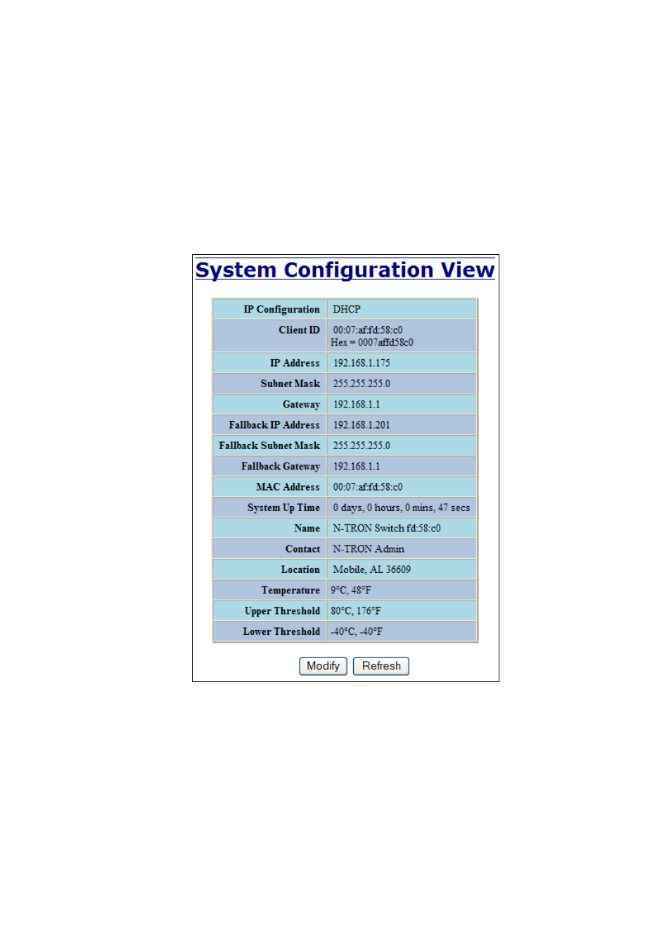 Administration – system, continued | N-Tron 710FX2 User Manual | Page 29 / 170