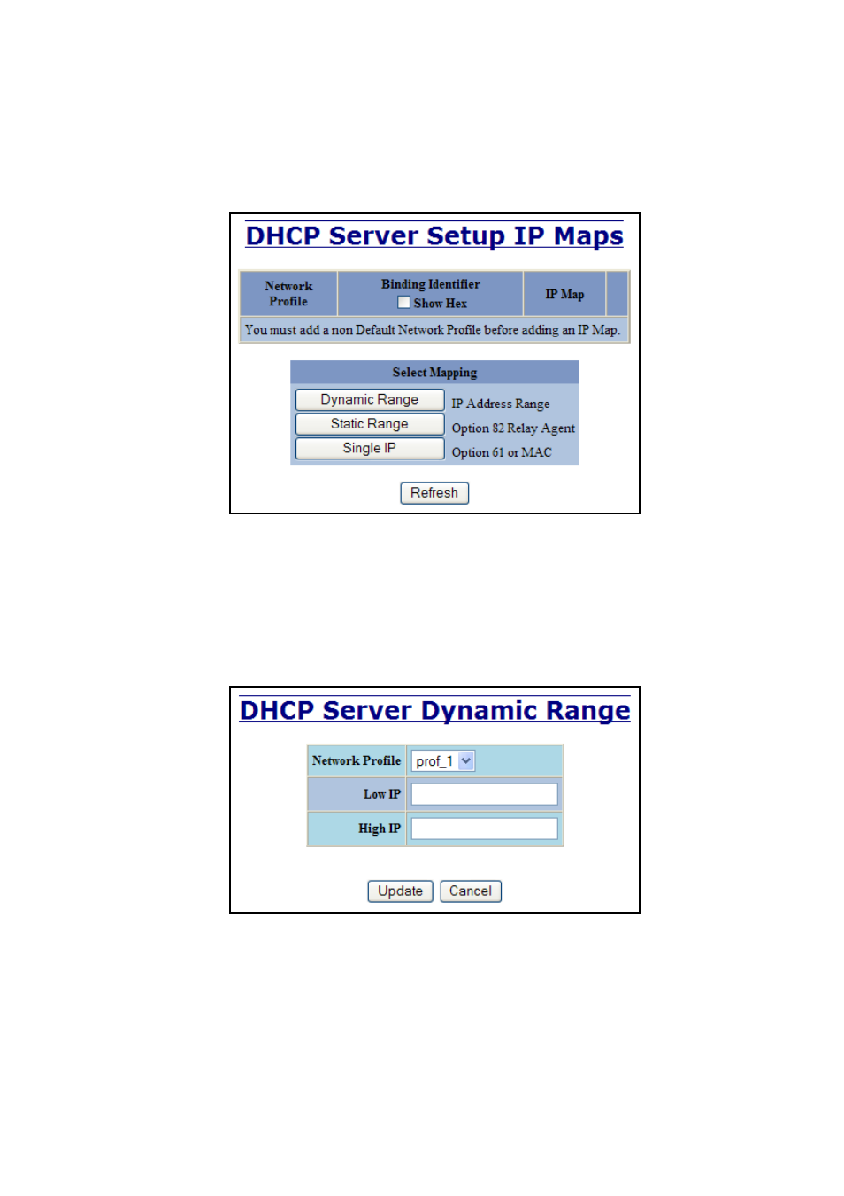 Dhcp – server – setup ip maps | N-Tron 710FX2 User Manual | Page 38 / 170