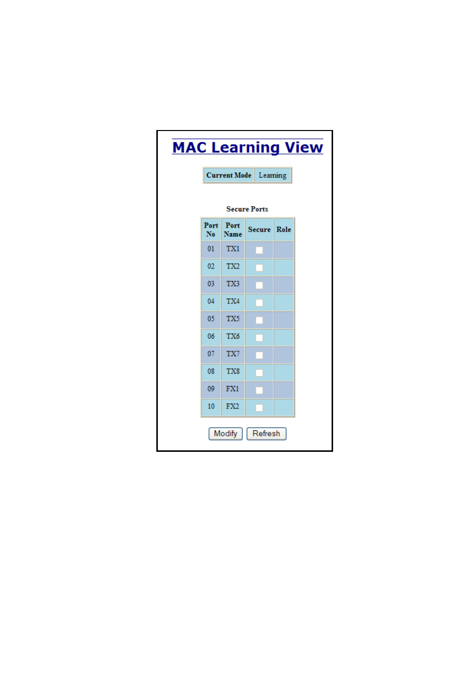 Ports – mac security – learning | N-Tron 710FX2 User Manual | Page 54 / 170
