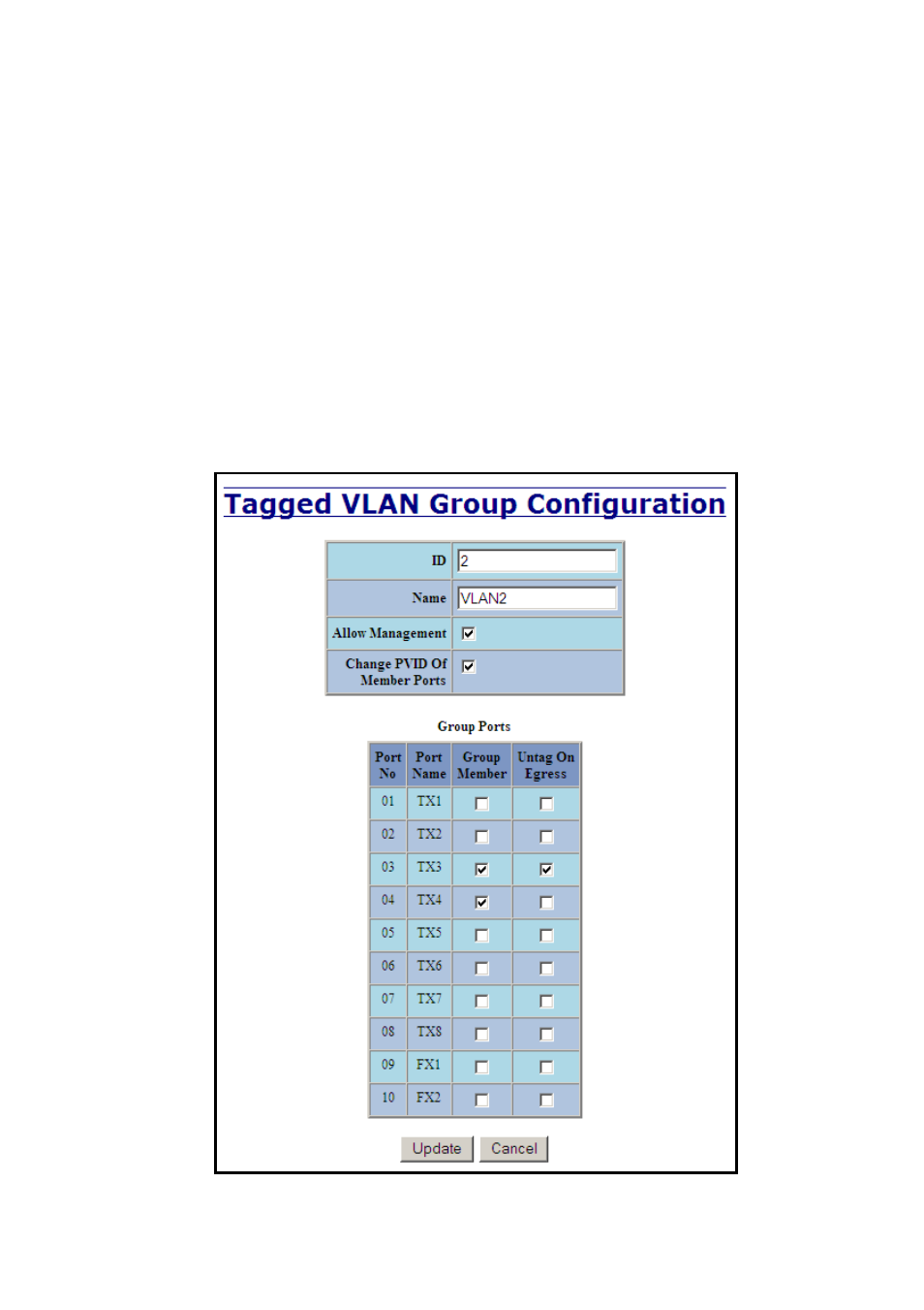 Vlan – group configuration | N-Tron 710FX2 User Manual | Page 68 / 170