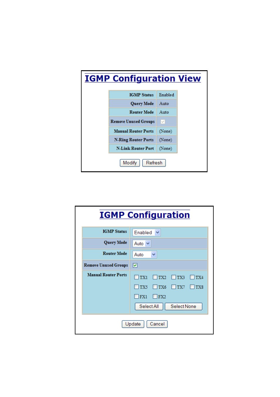 Igmp – configuration | N-Tron 710FX2 User Manual | Page 80 / 170