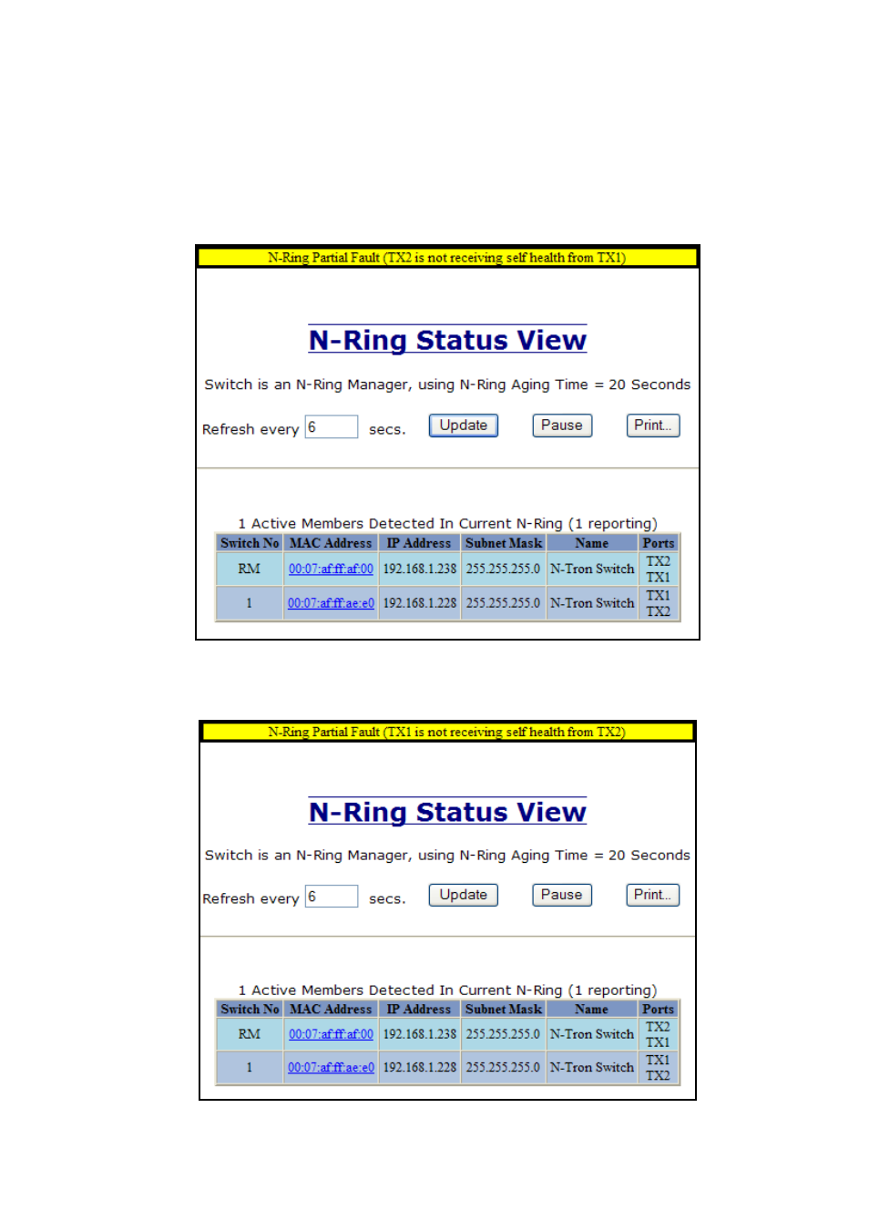 N-ring – status, continued | N-Tron 710FX2 User Manual | Page 98 / 170