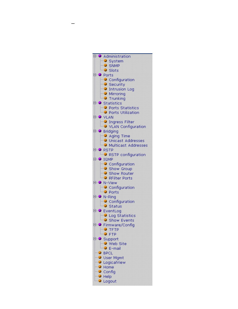 Web management – menu structure | N-Tron 9000 User Manual | Page 26 / 145