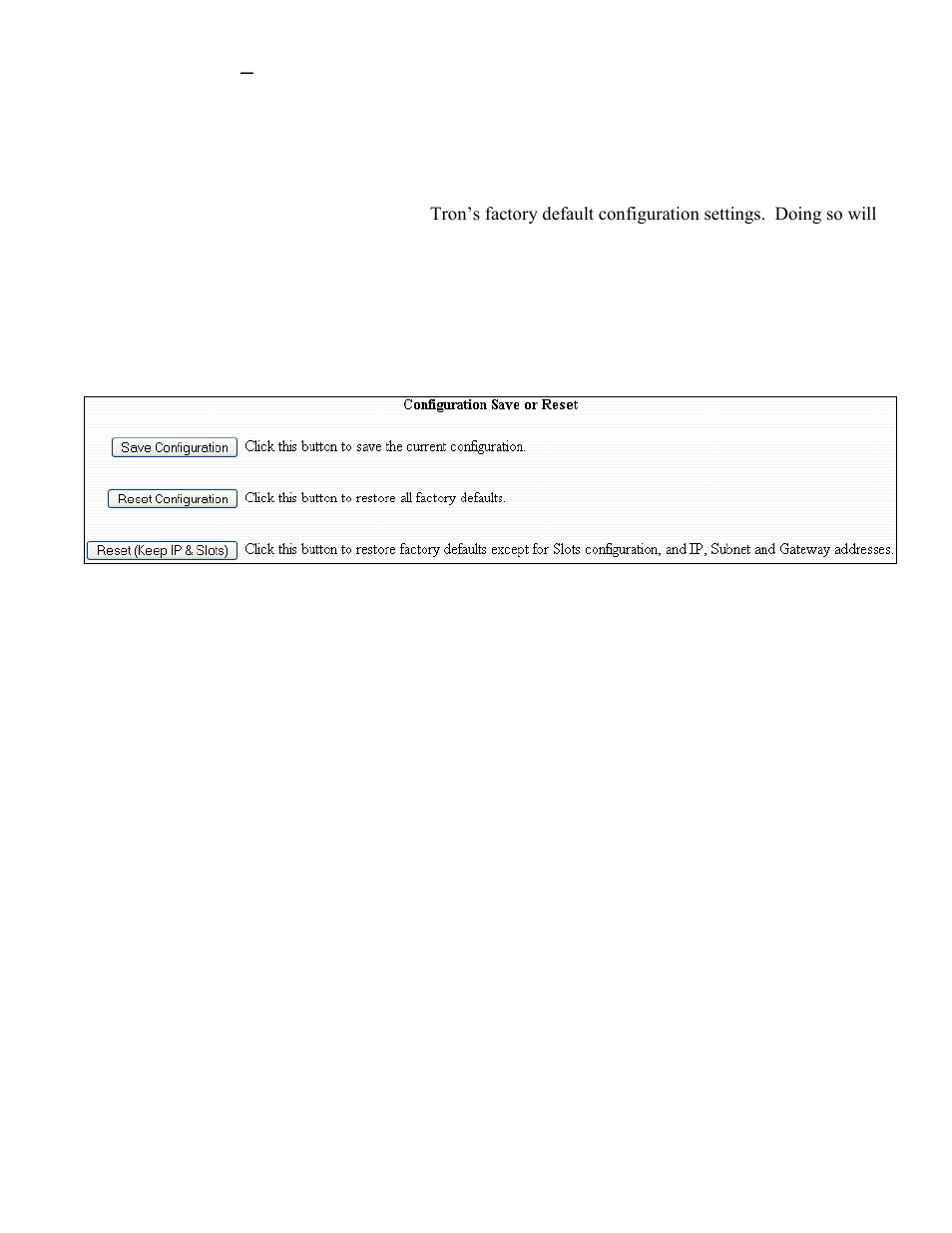 Configuration – save or reset | N-Tron 9000 User Manual | Page 77 / 145