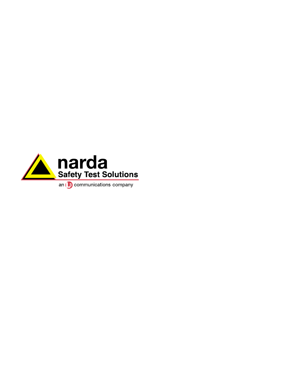 NARDA 8718B User Manual | Page 137 / 137