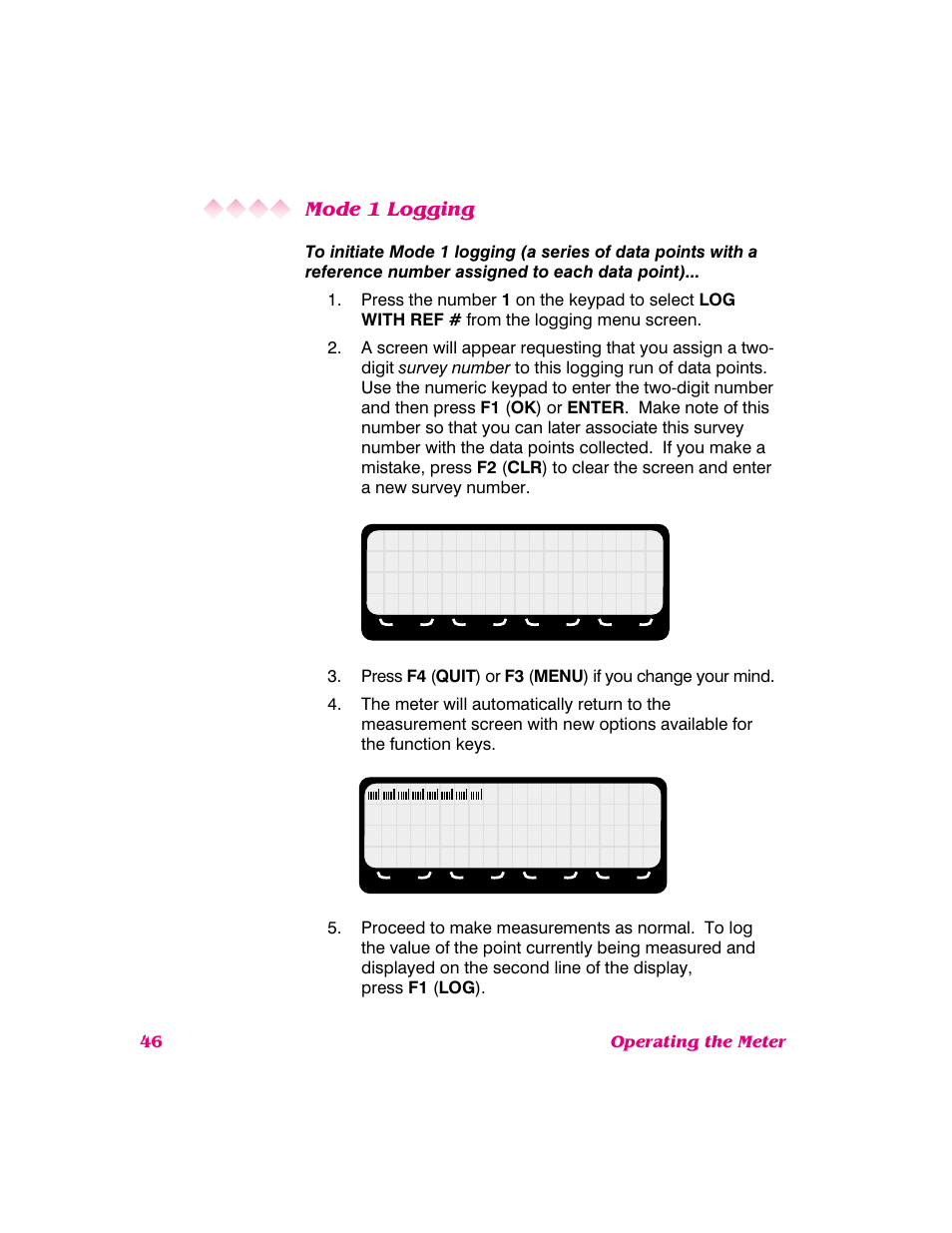Mode 1 logging | NARDA 8718B User Manual | Page 47 / 137