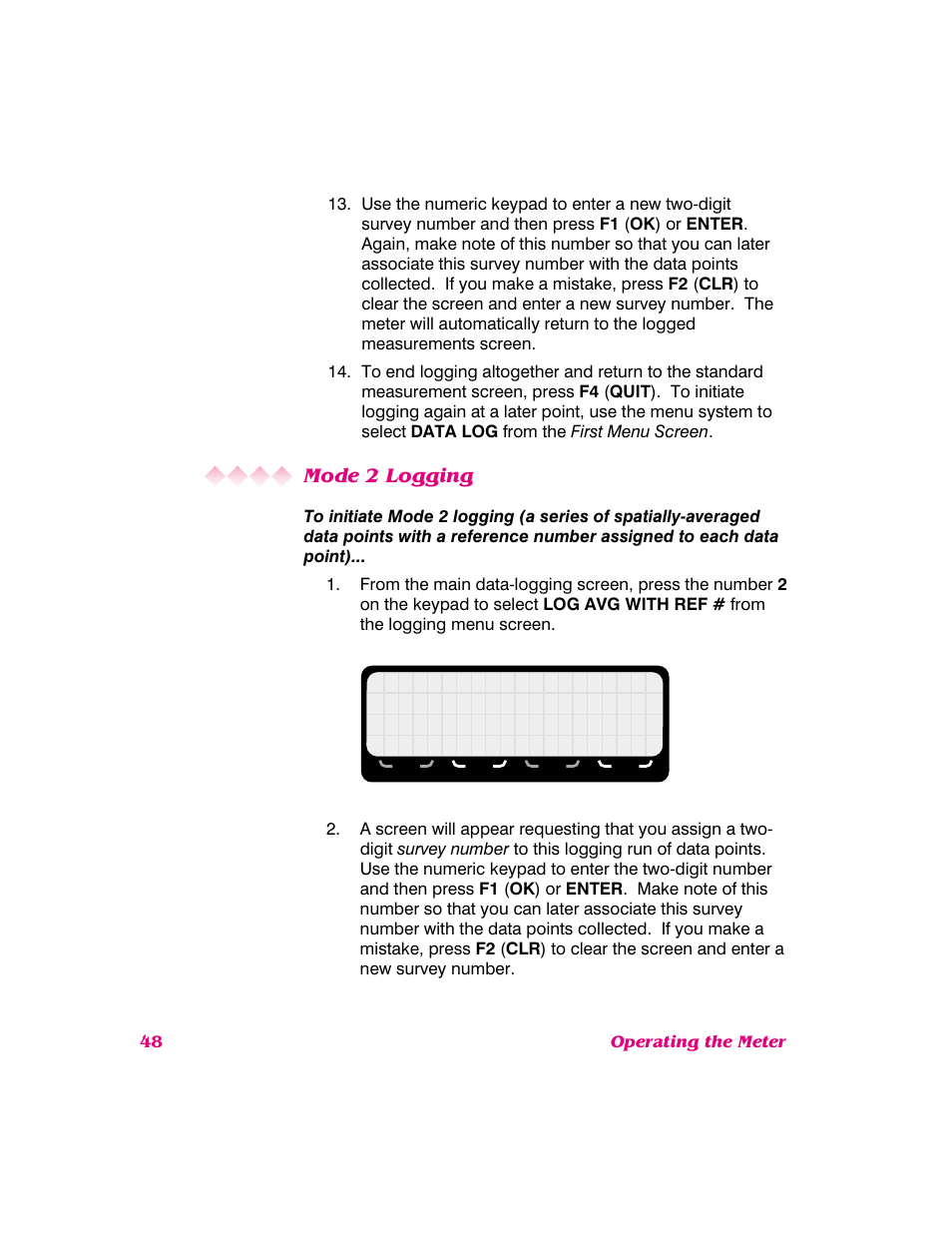 Mode 2 logging | NARDA 8718B User Manual | Page 49 / 137