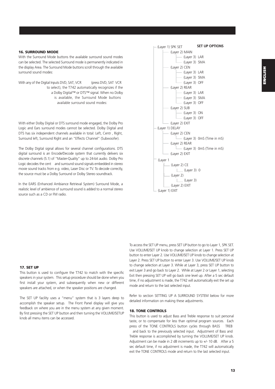 NAD T742 User Manual | Page 13 / 20