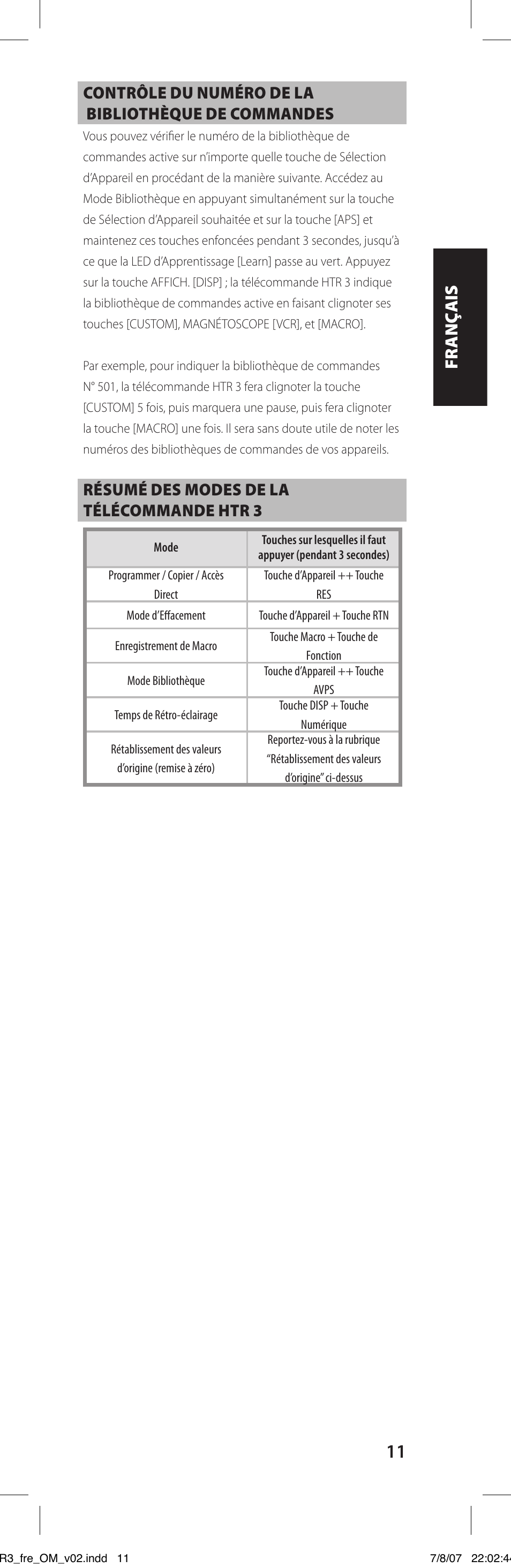 NAD HTR-3 User Manual | Page 19 / 72