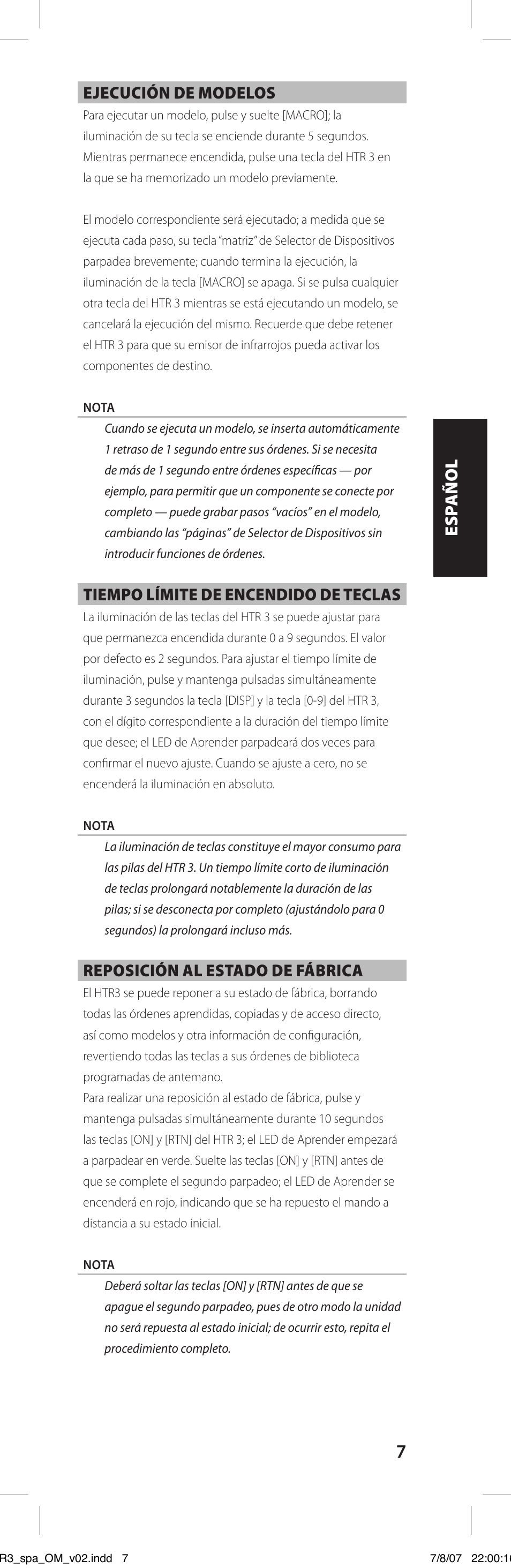 NAD HTR-3 User Manual | Page 25 / 72