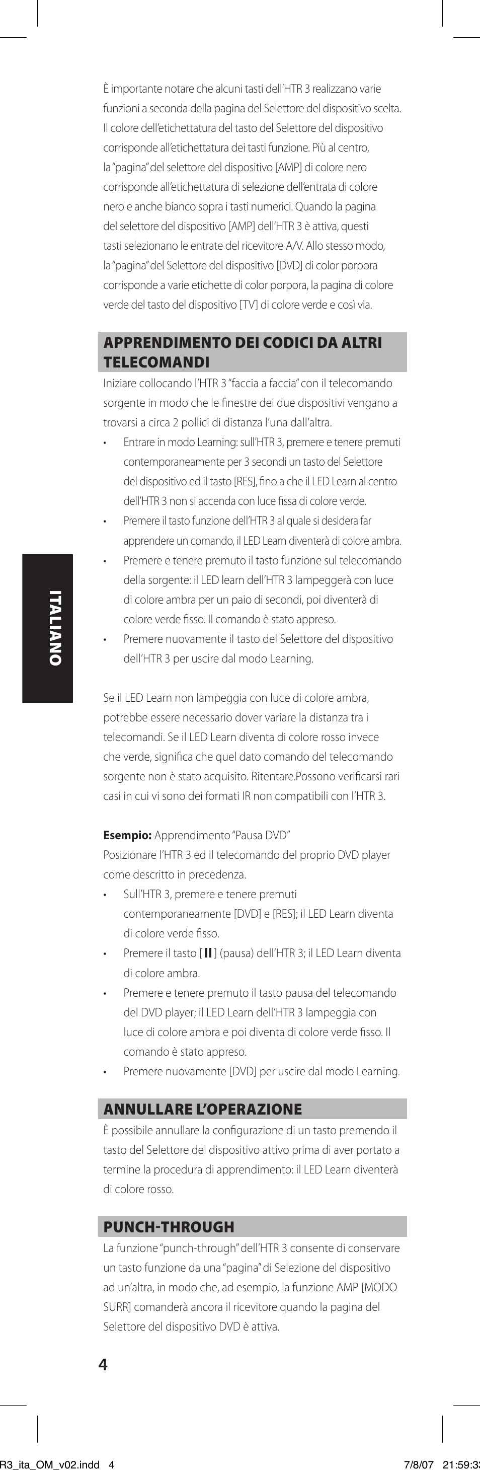 NAD HTR-3 User Manual | Page 32 / 72