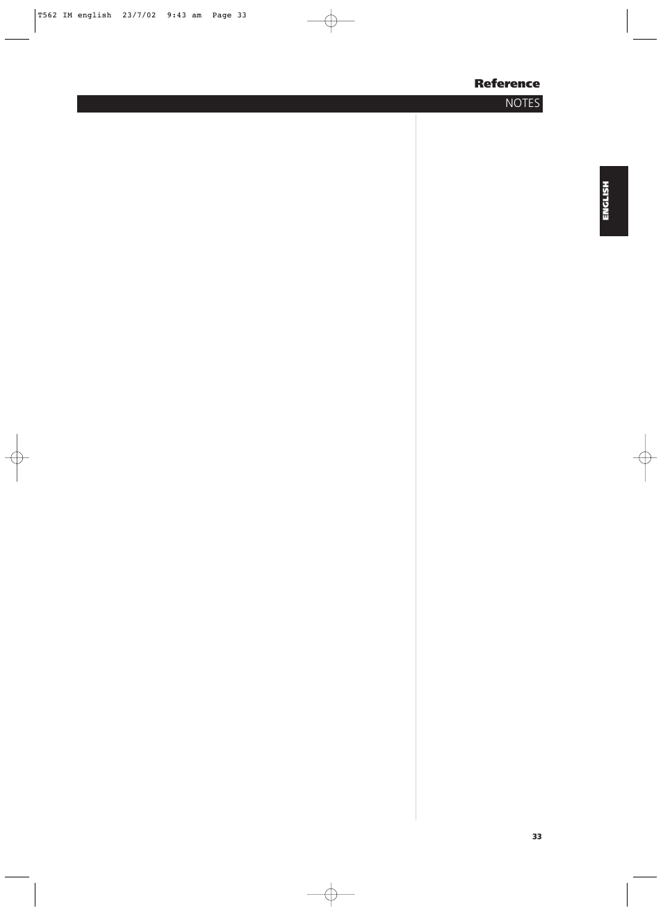 NAD T562 User Manual | Page 33 / 34