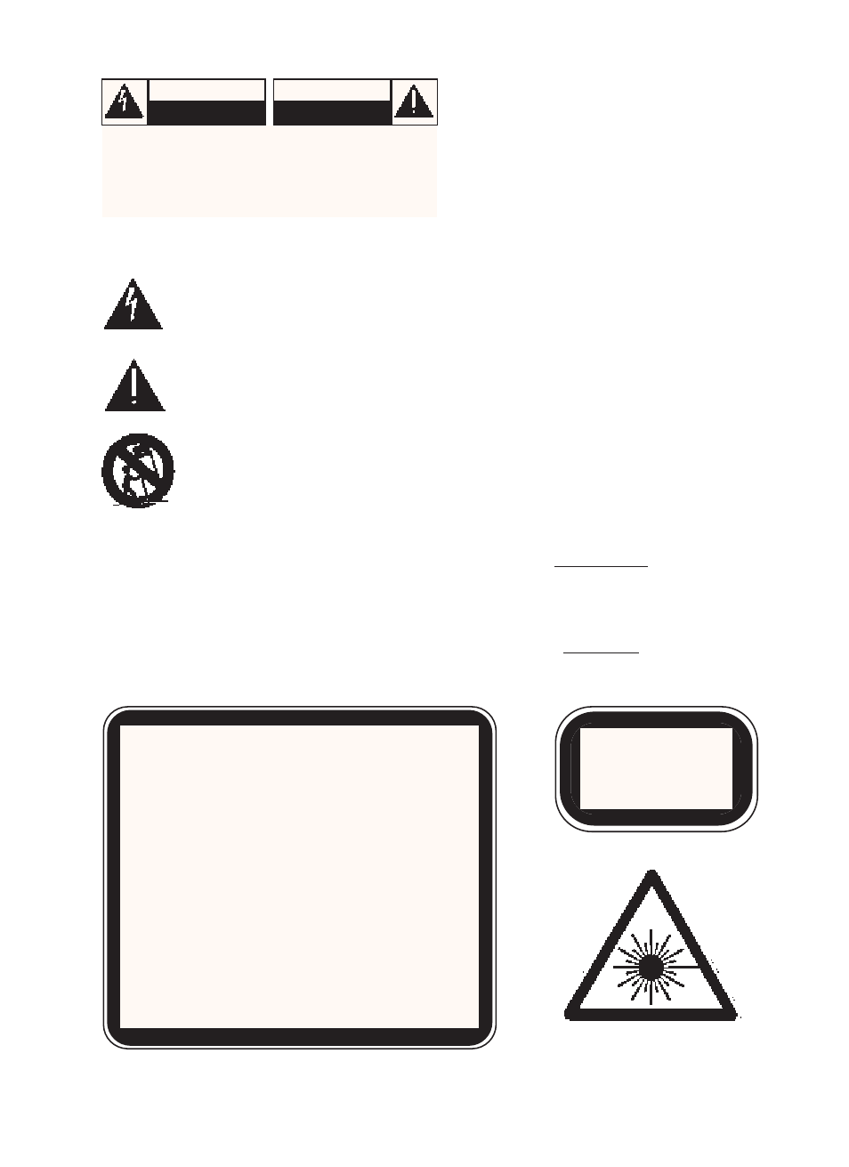 Important safety instructions, Attention, Caution | Warning | NAD 523 User Manual | Page 2 / 52