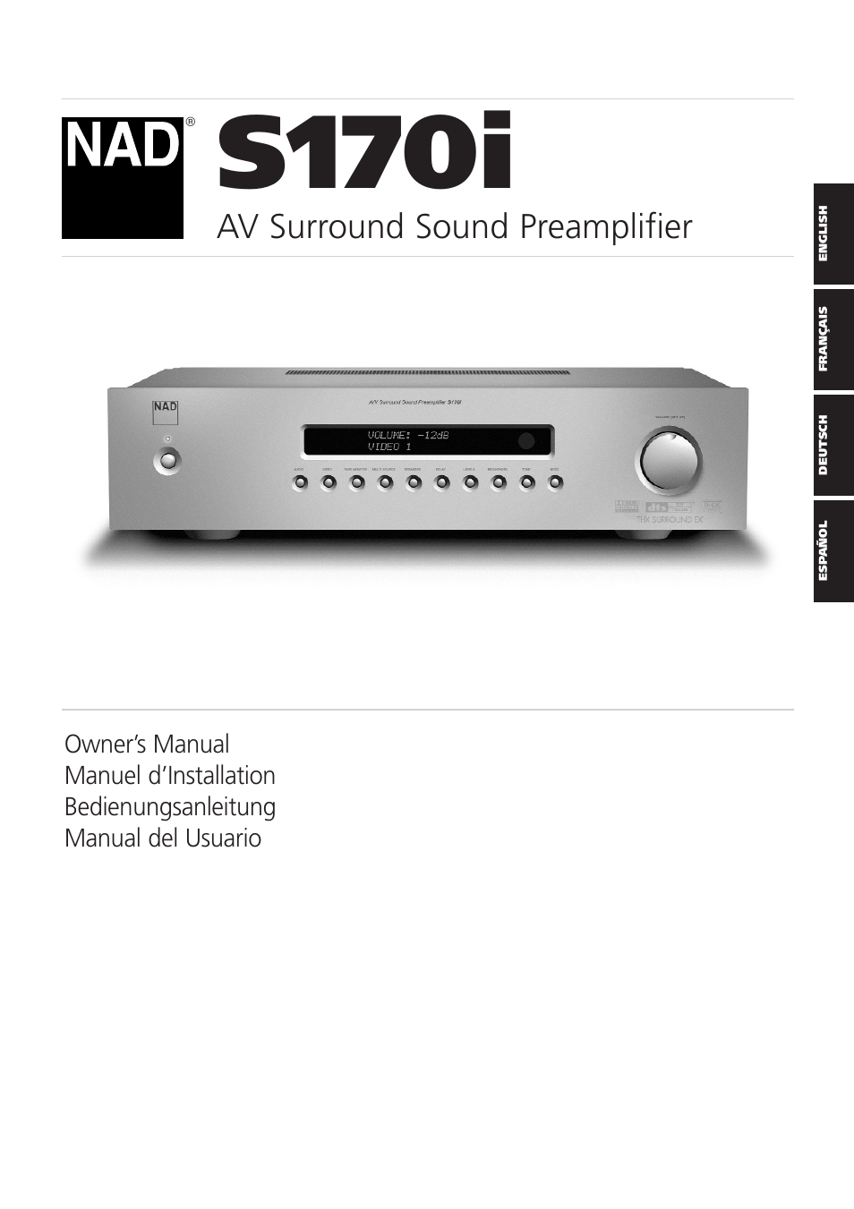 NAD S170iAV User Manual | 164 pages