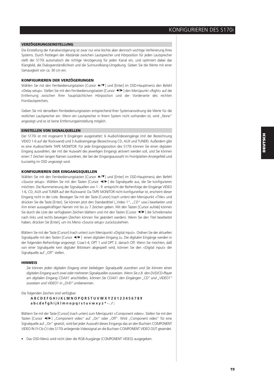 Konfigurieren des s170i | NAD S170iAV User Manual | Page 101 / 164