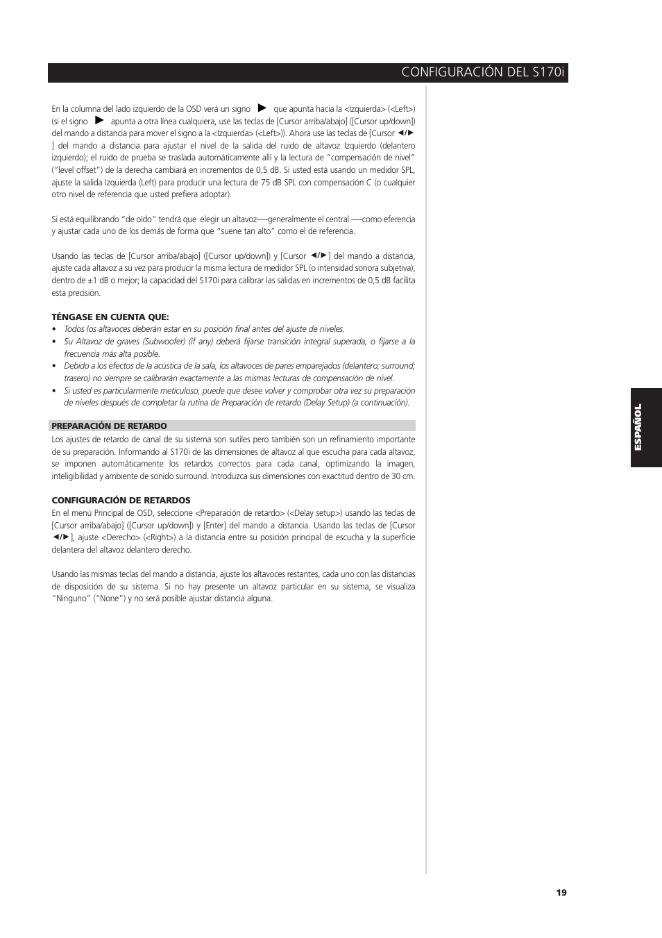 Configuración del s170i | NAD S170iAV User Manual | Page 141 / 164