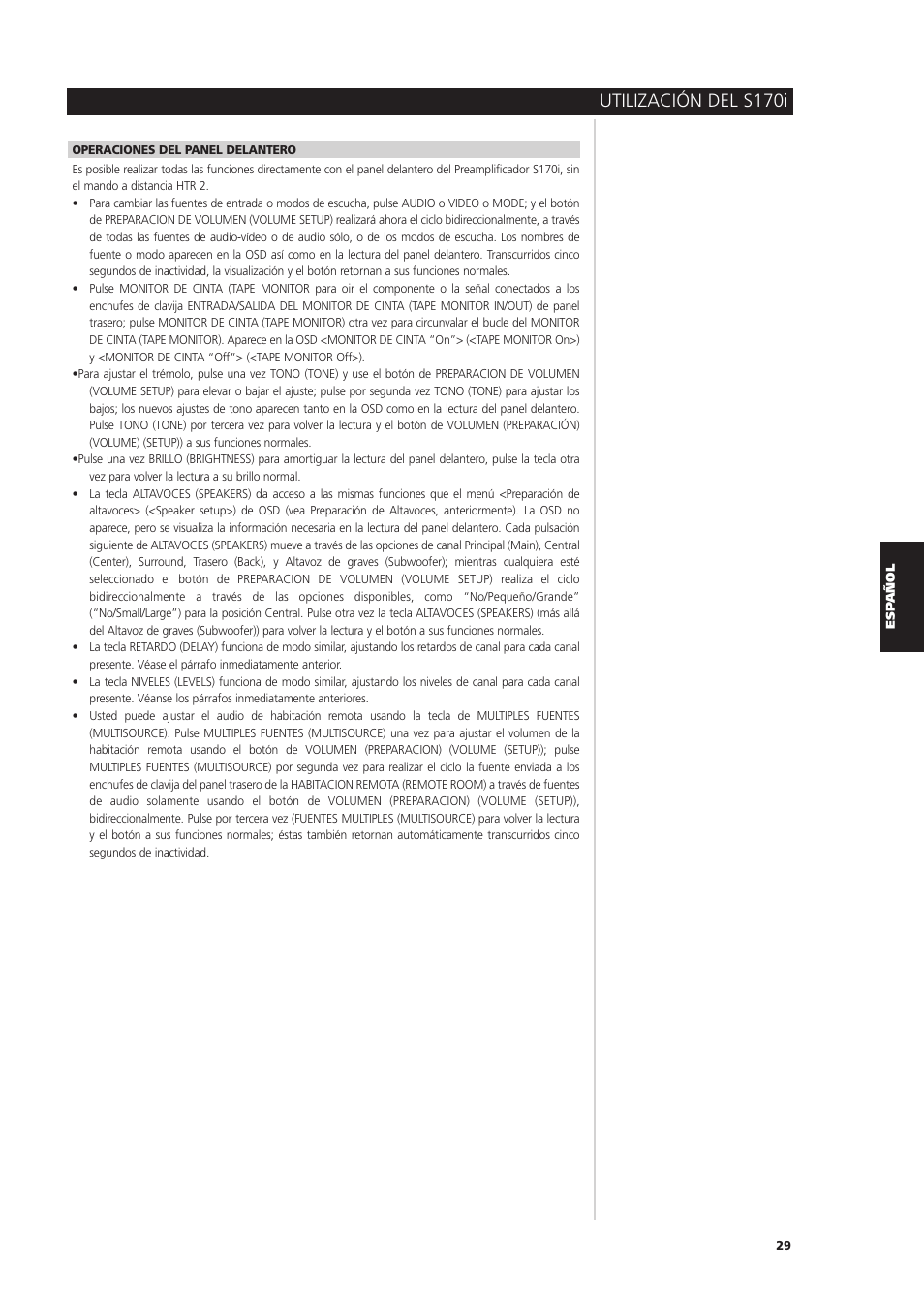 Utilización del s170i | NAD S170iAV User Manual | Page 151 / 164