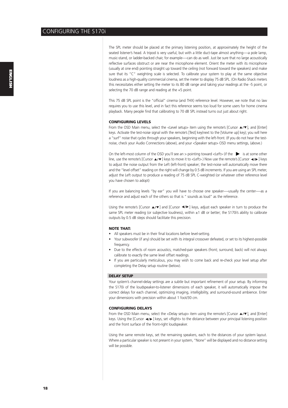 Configuring the s170i | NAD S170iAV User Manual | Page 18 / 164