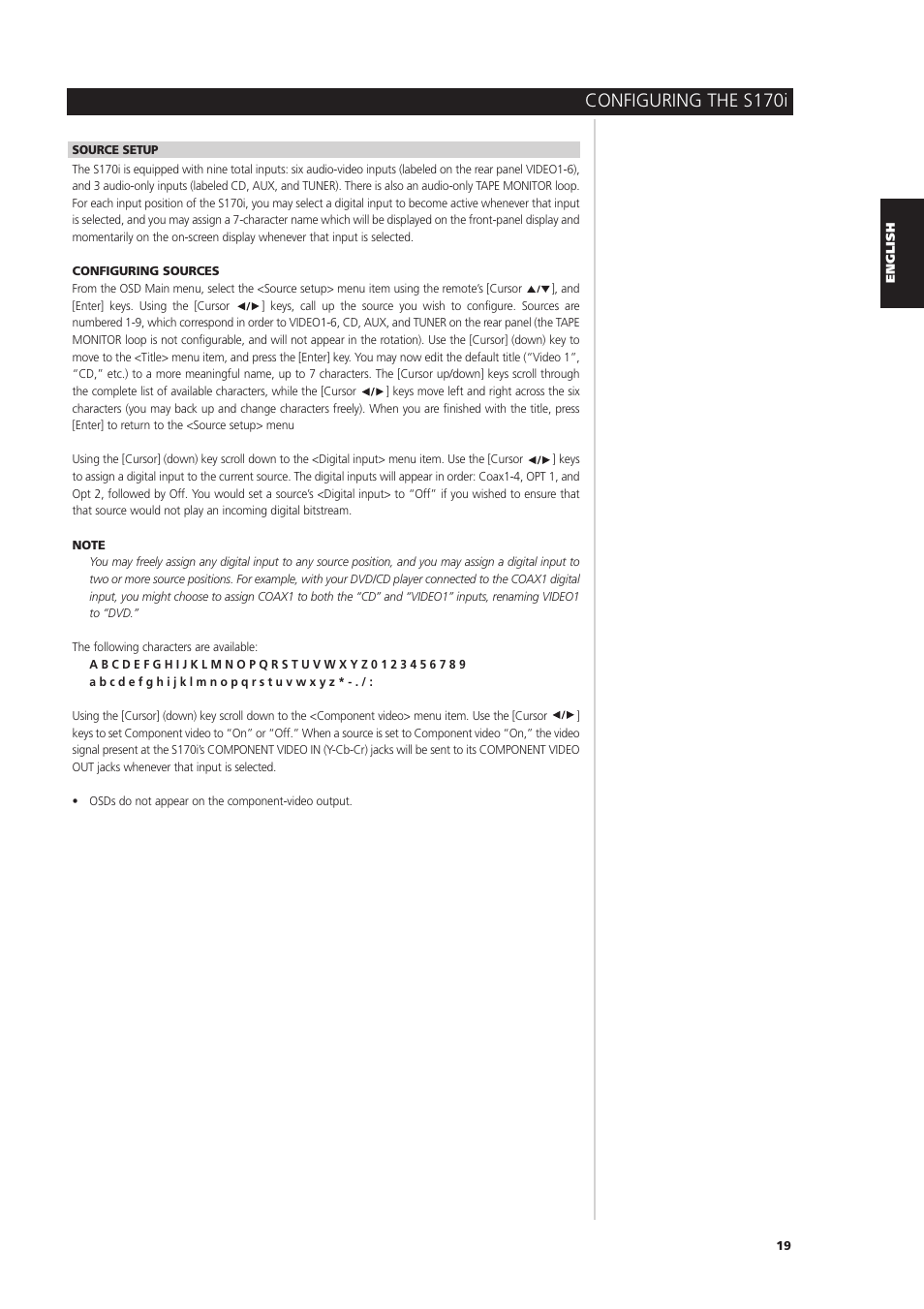 Configuring the s170i | NAD S170iAV User Manual | Page 19 / 164