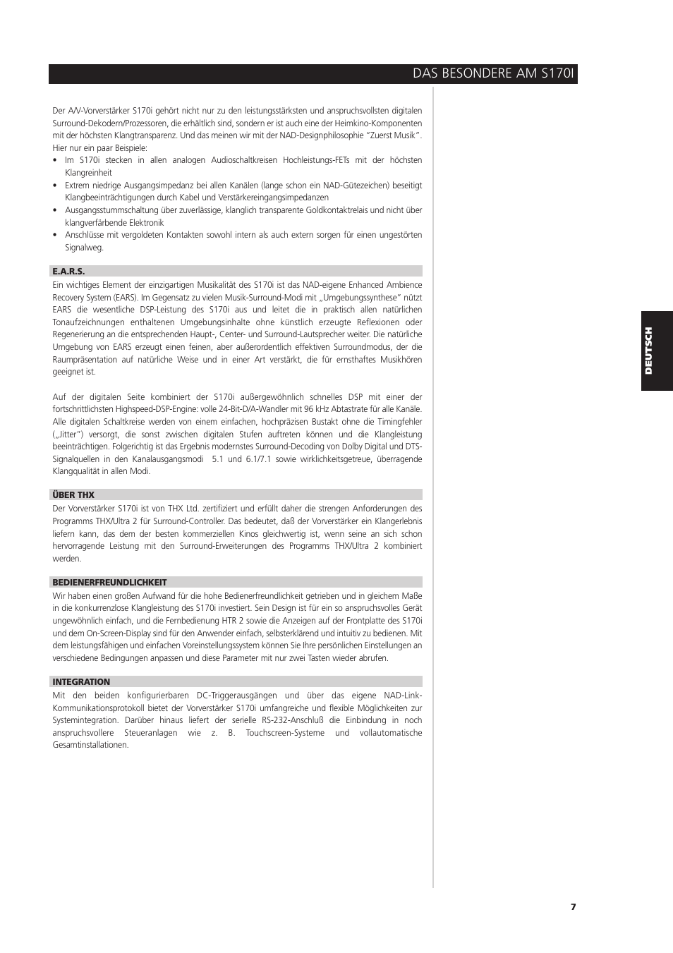 Das besondere am s170i | NAD S170iAV User Manual | Page 89 / 164