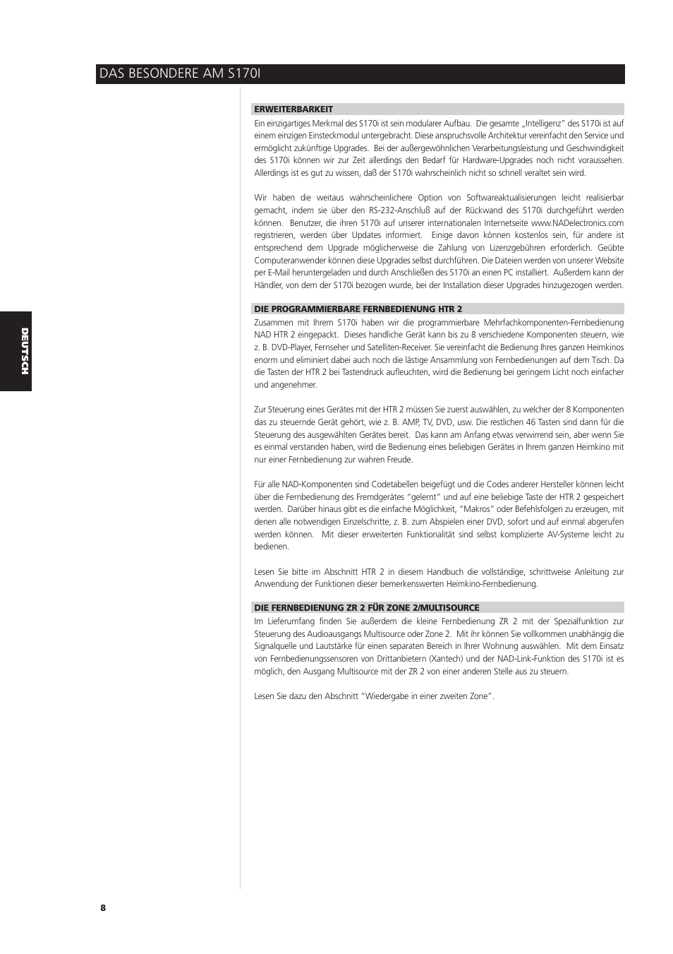 Das besondere am s170i | NAD S170iAV User Manual | Page 90 / 164