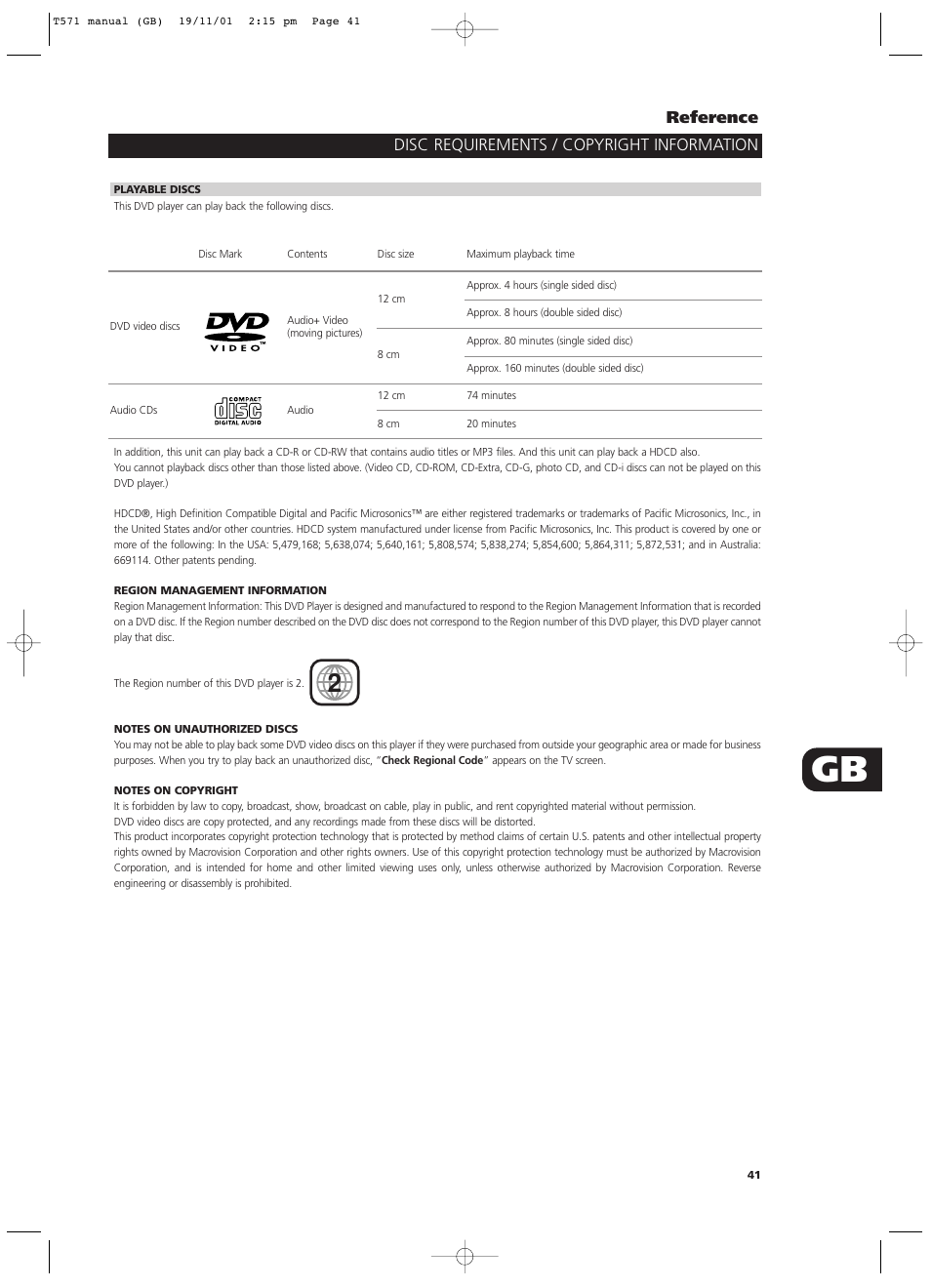 NAD T571 User Manual | Page 41 / 44