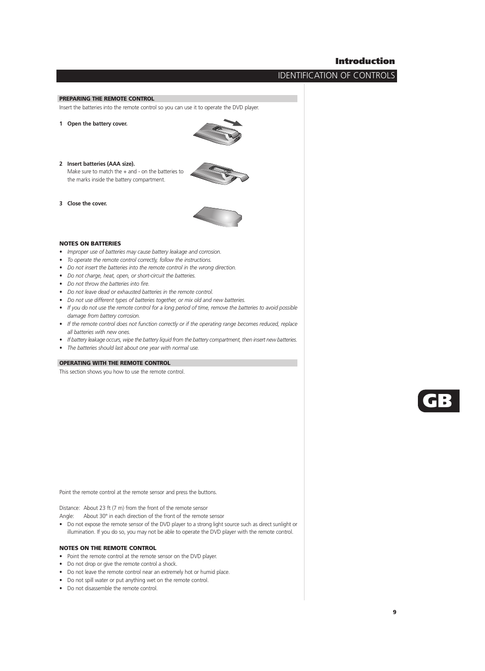 Introduction, Identification of controls | NAD T571 User Manual | Page 9 / 44