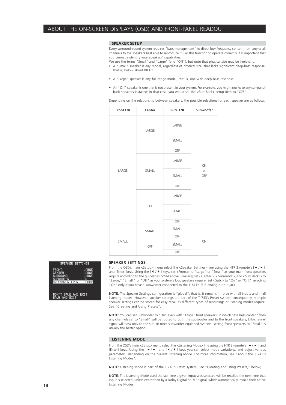 NAD T 743 User Manual | Page 16 / 32