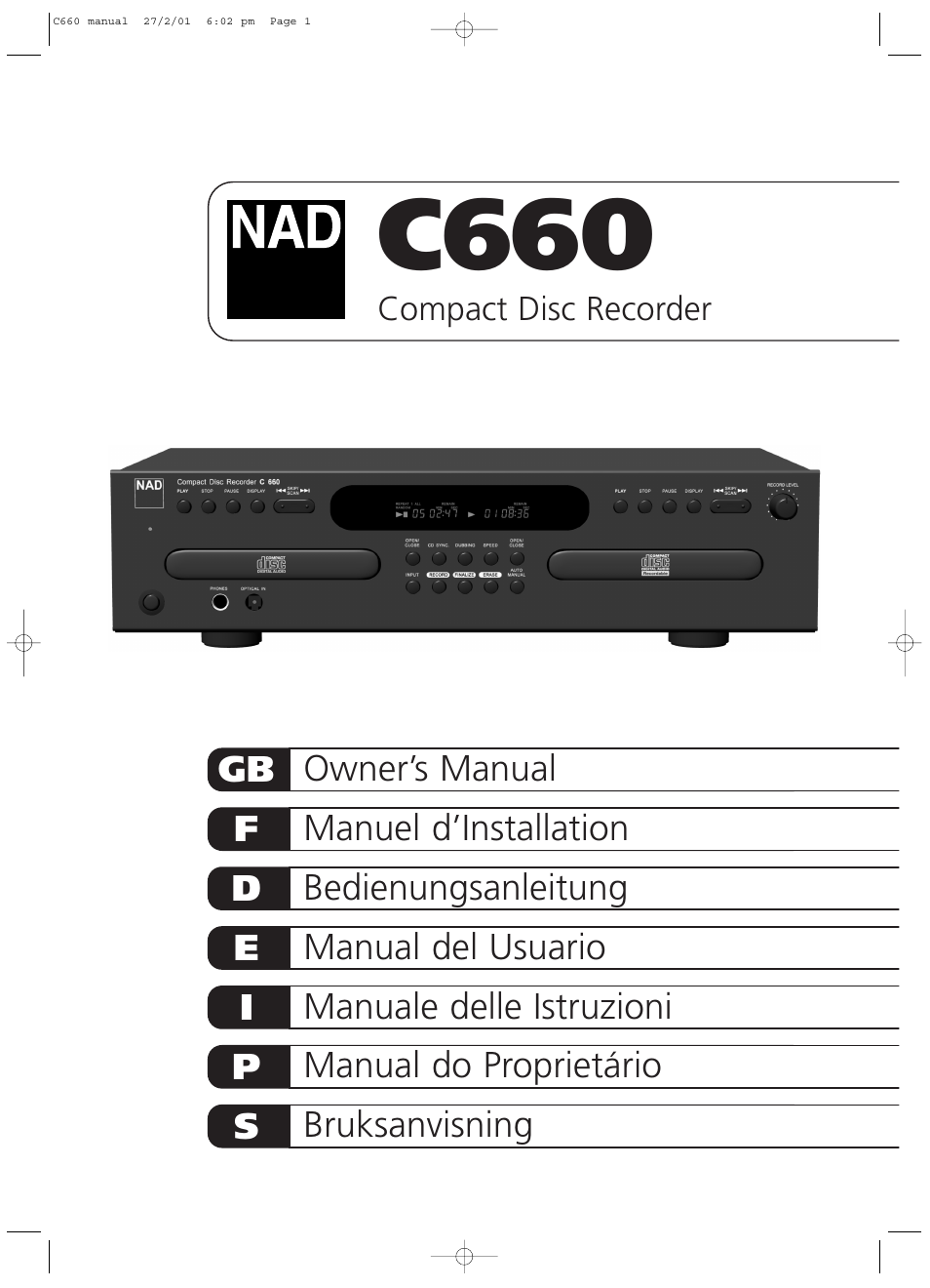 NAD C660 User Manual | 30 pages