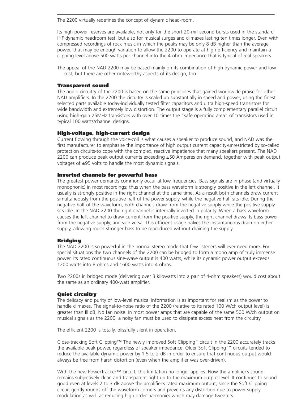 NAD 2200 User Manual | Page 2 / 5
