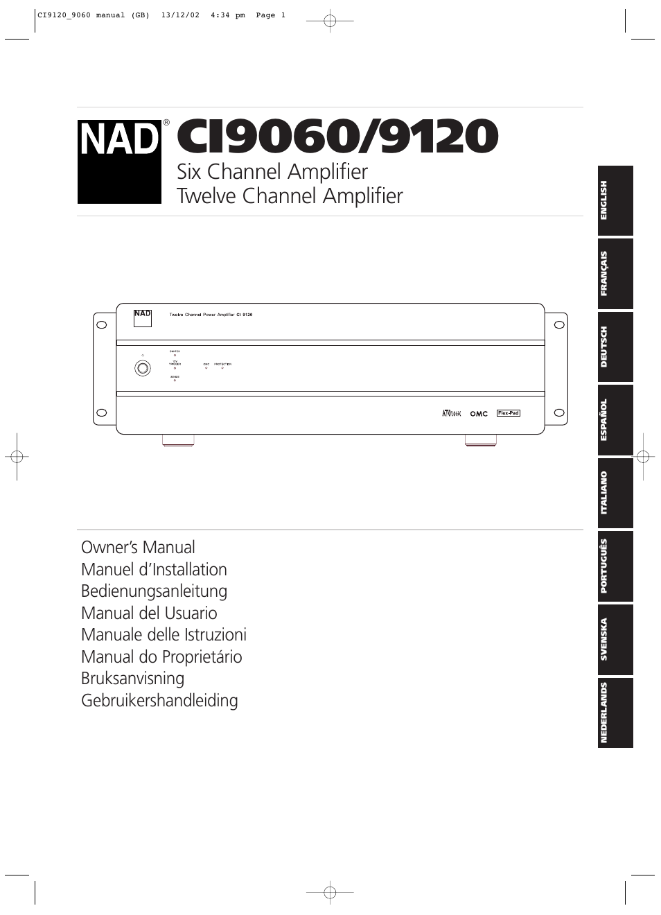 NAD CI9060 User Manual | 146 pages