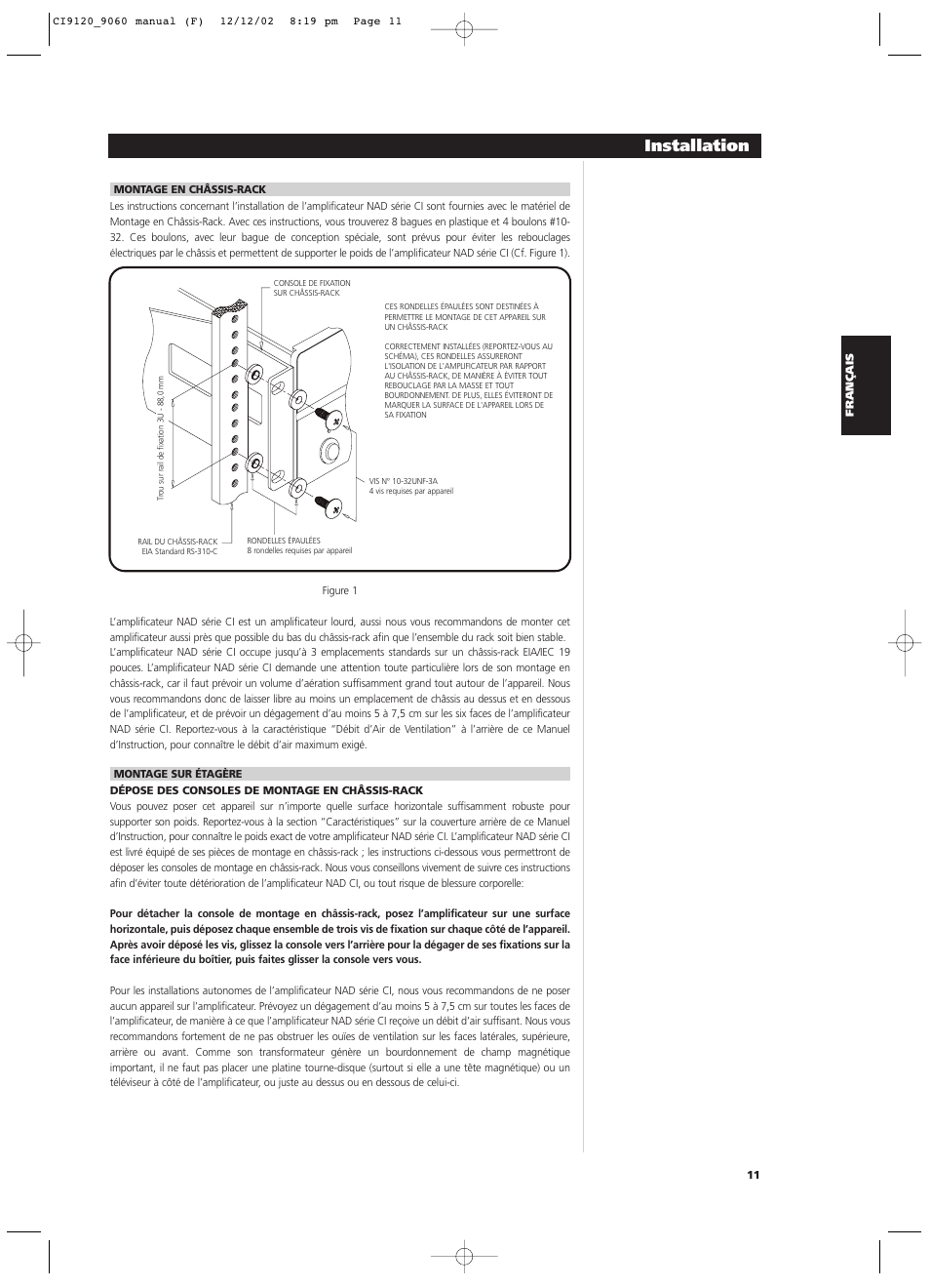 Installation | NAD CI9060 User Manual | Page 29 / 146