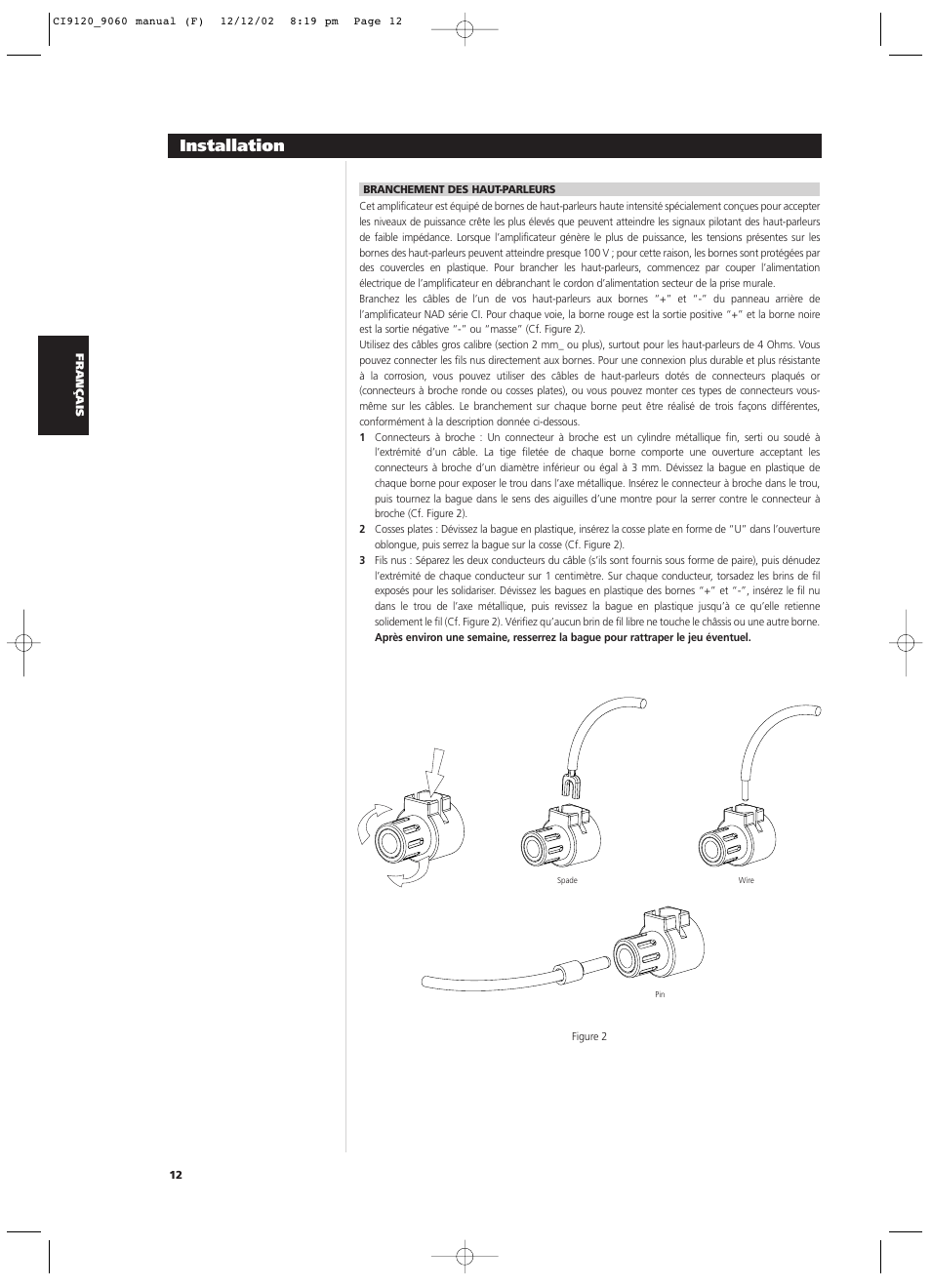 Installation | NAD CI9060 User Manual | Page 30 / 146