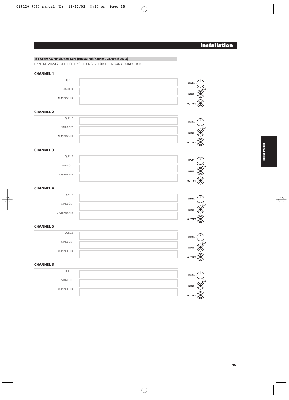 Installation | NAD CI9060 User Manual | Page 51 / 146