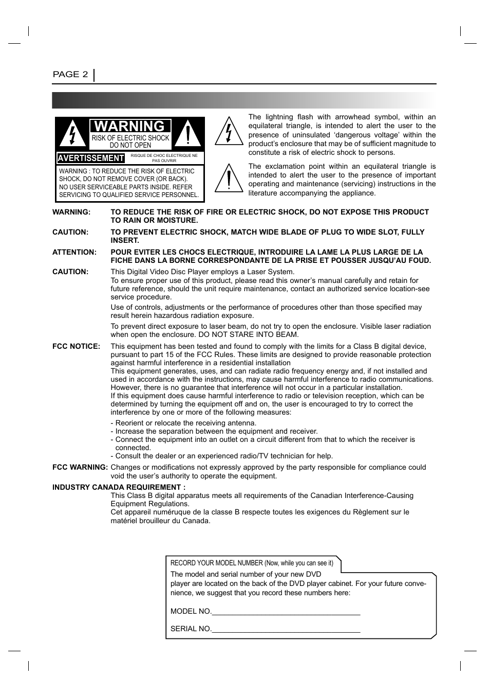 Warning, Safety precautions | NAD T 531 User Manual | Page 2 / 43