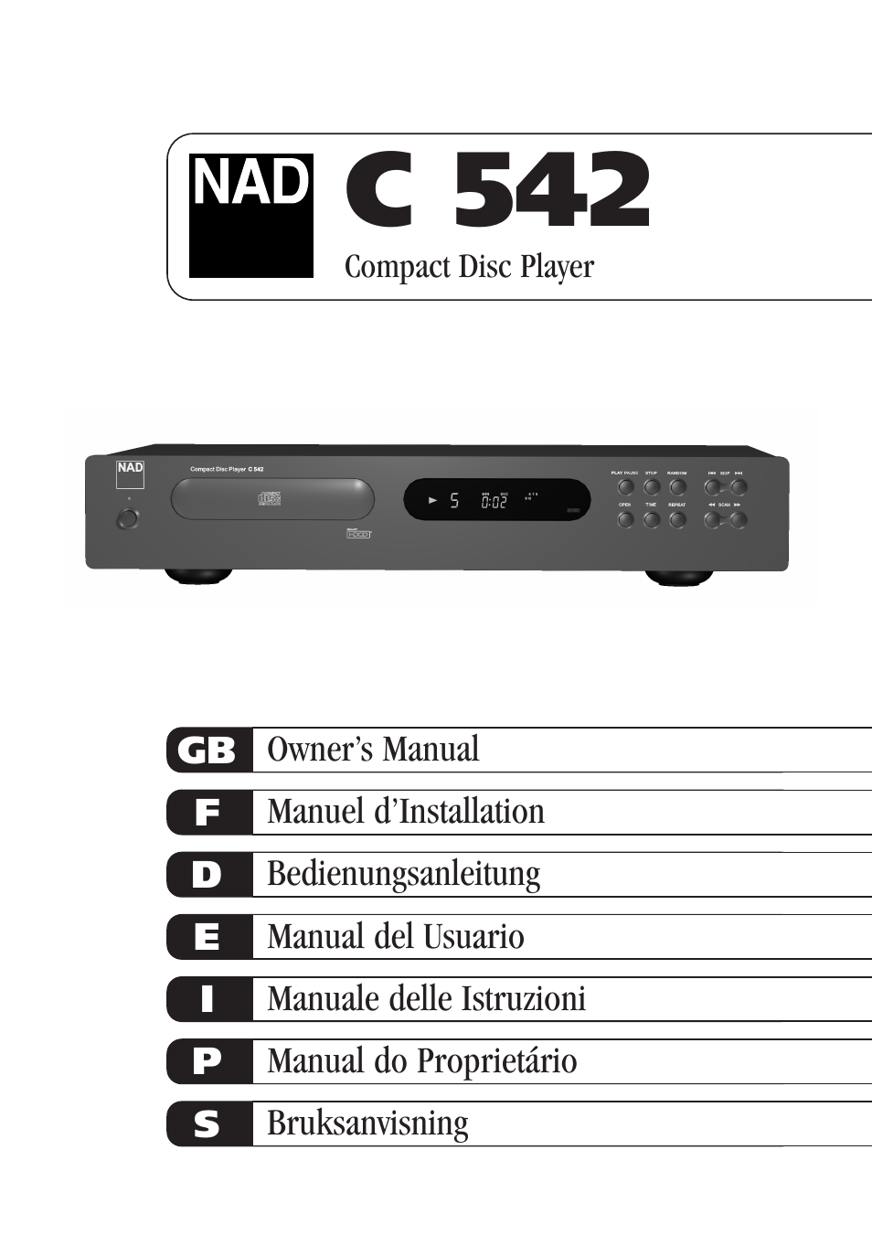 NAD C542 User Manual | 44 pages