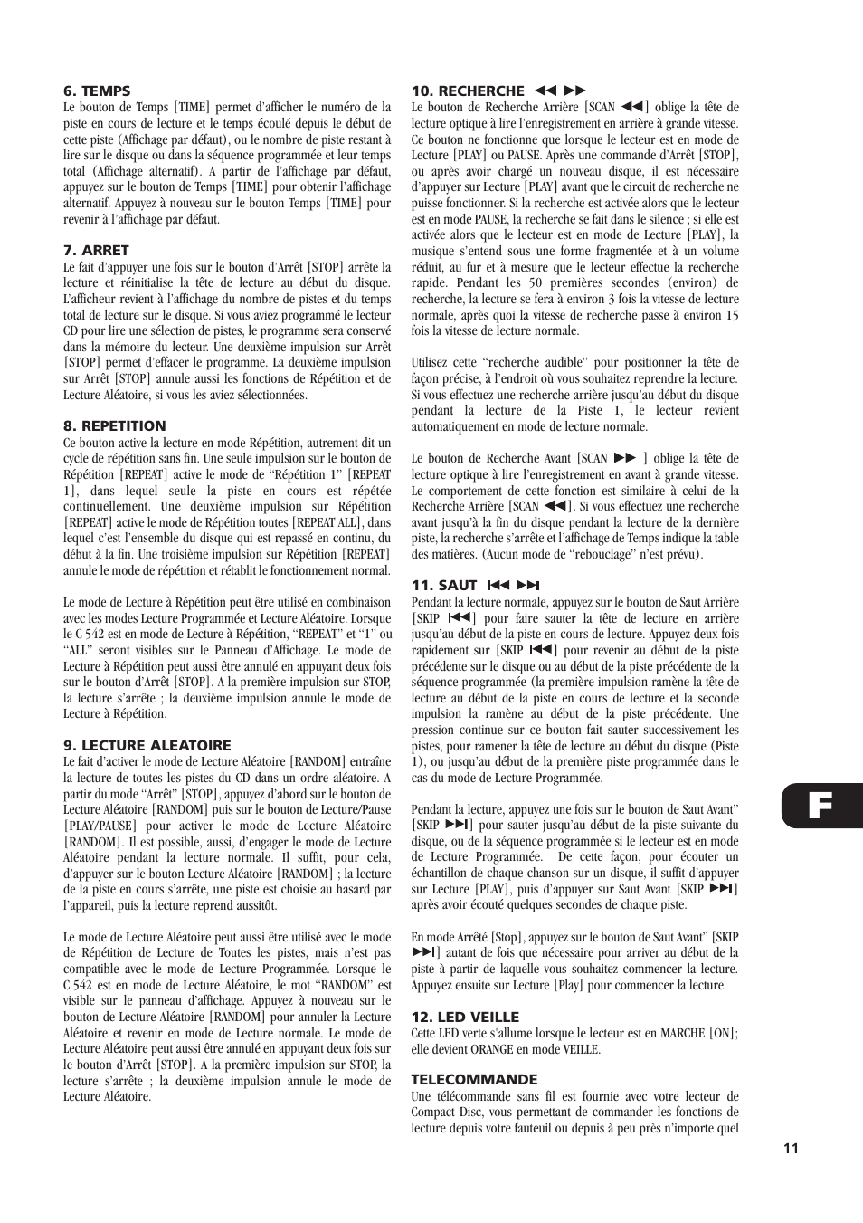 NAD C542 User Manual | Page 11 / 44