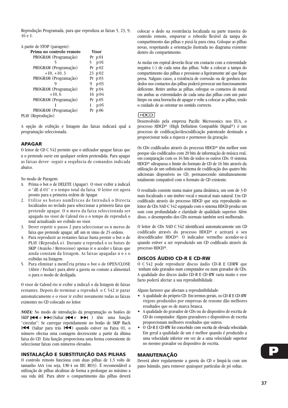 NAD C542 User Manual | Page 37 / 44