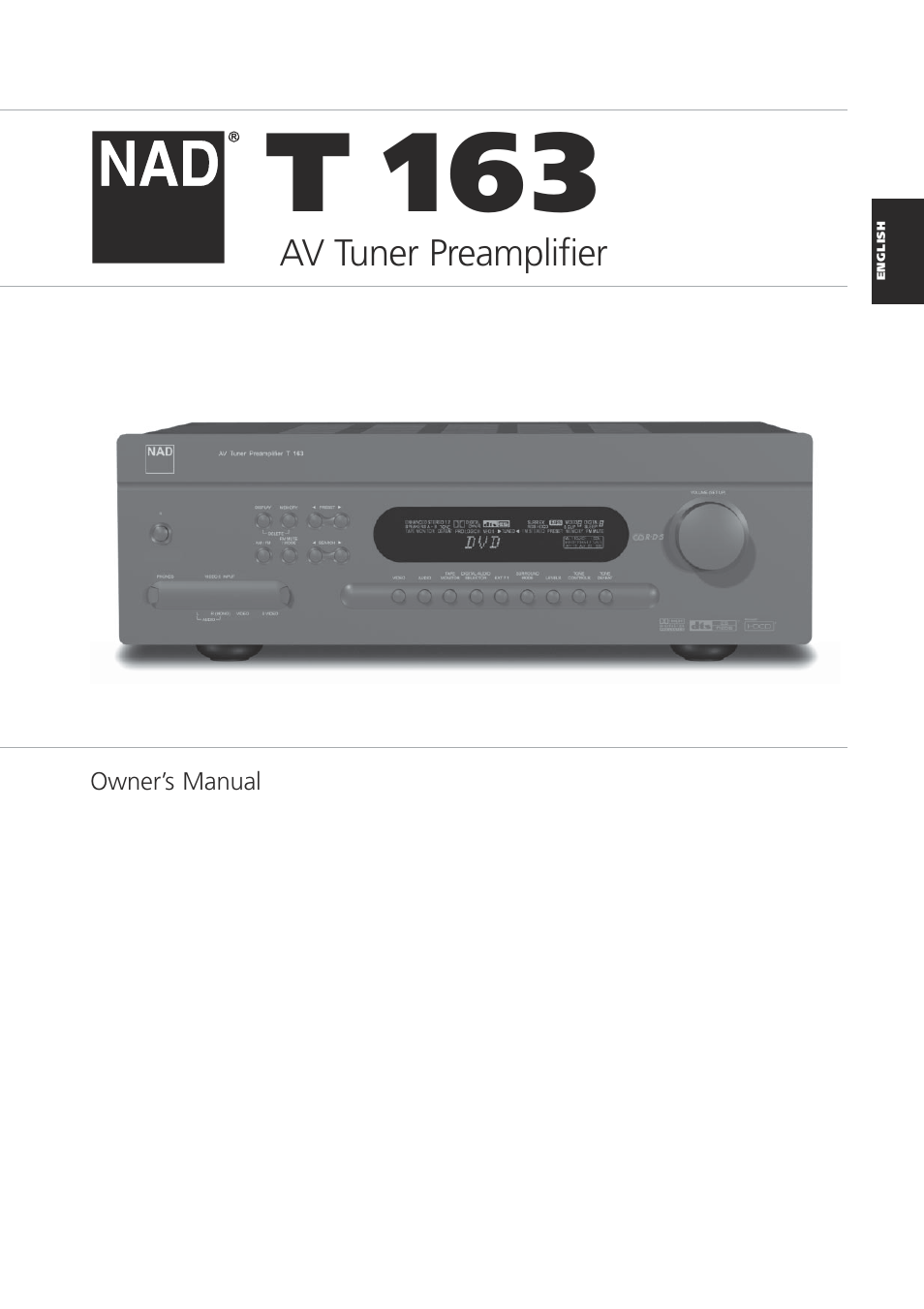 NAD 163AV User Manual | 33 pages