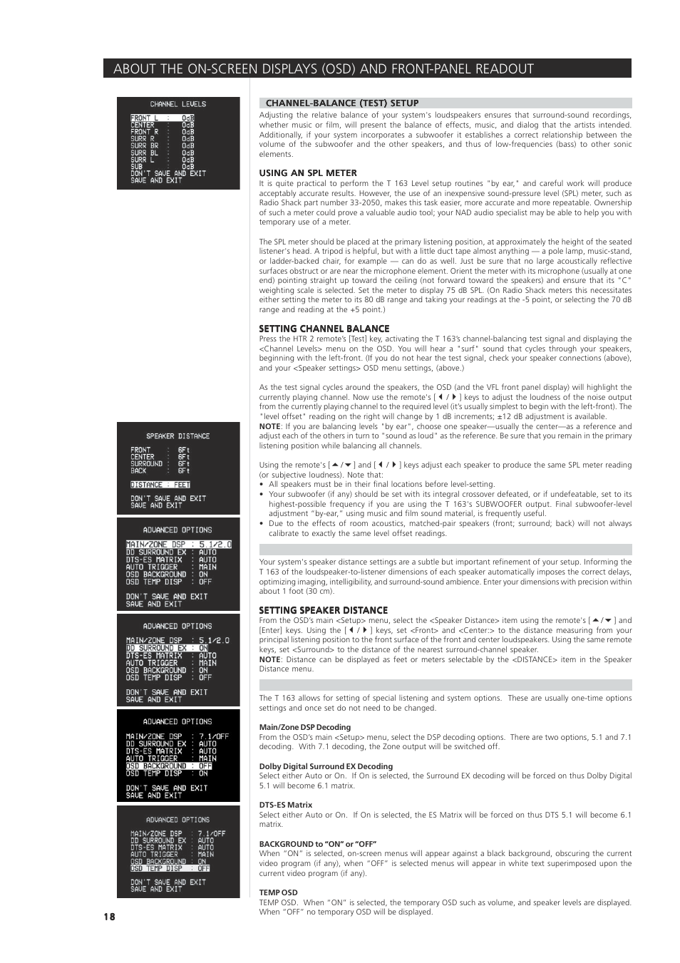 NAD 163AV User Manual | Page 18 / 33